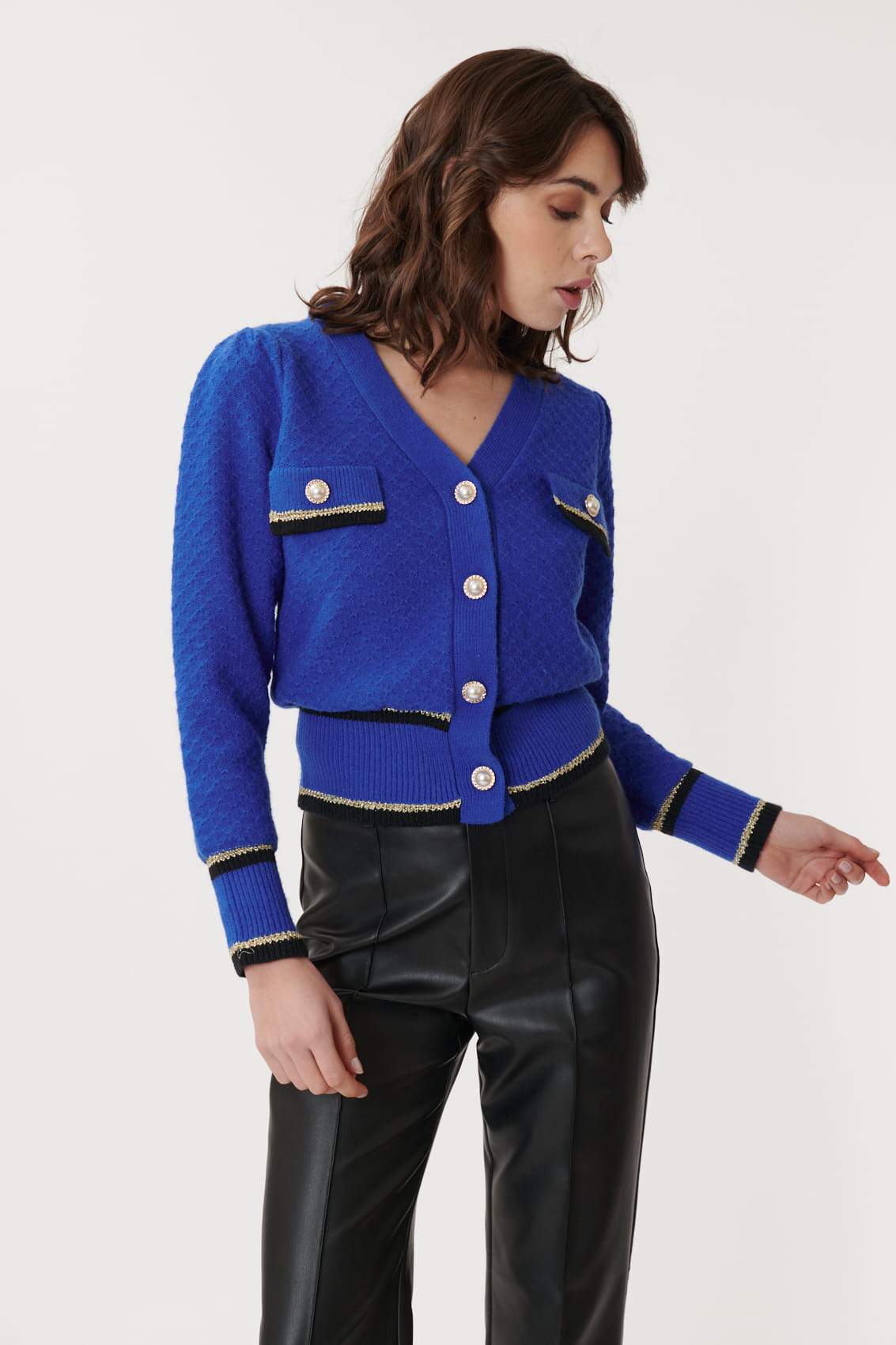 Derhy Fitted Chunky Cardigan