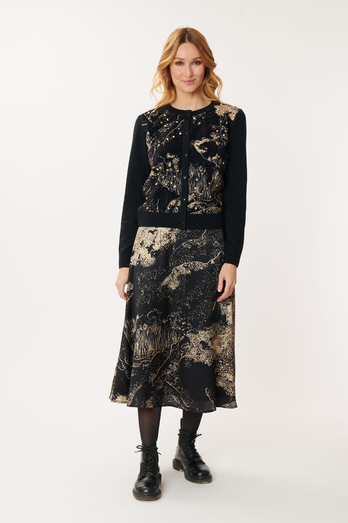 Derhy Sequin Front Cardigan