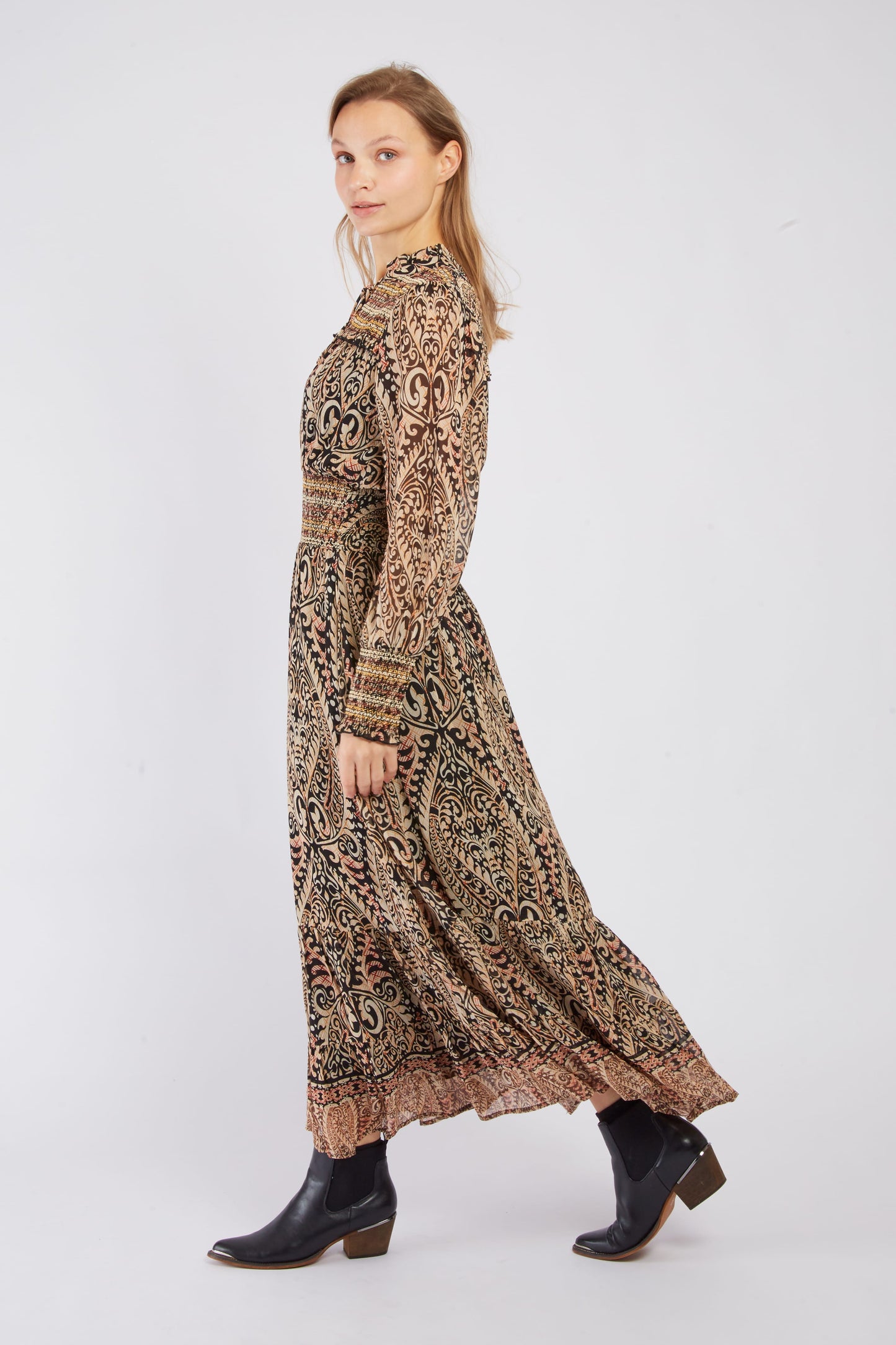 Derhy Arabesque Print Dress Dariane