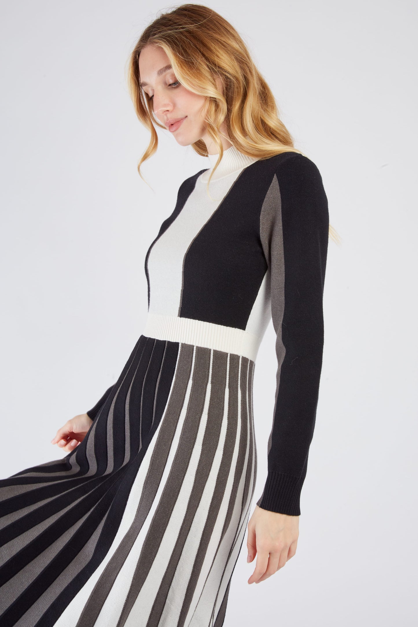 Derhy Black Knitted Dress Carmen