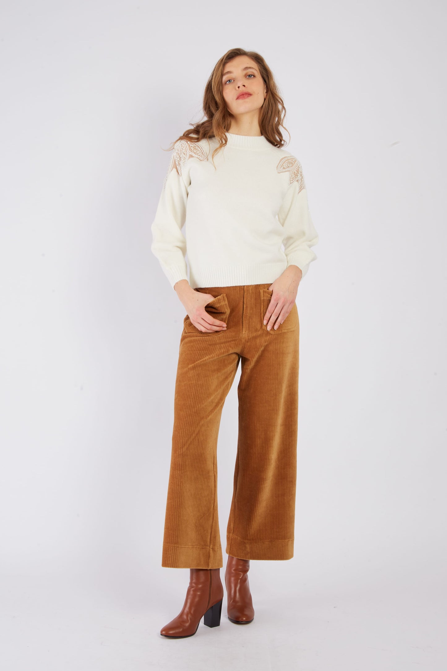 Derhy Ecru Sweater Abigael