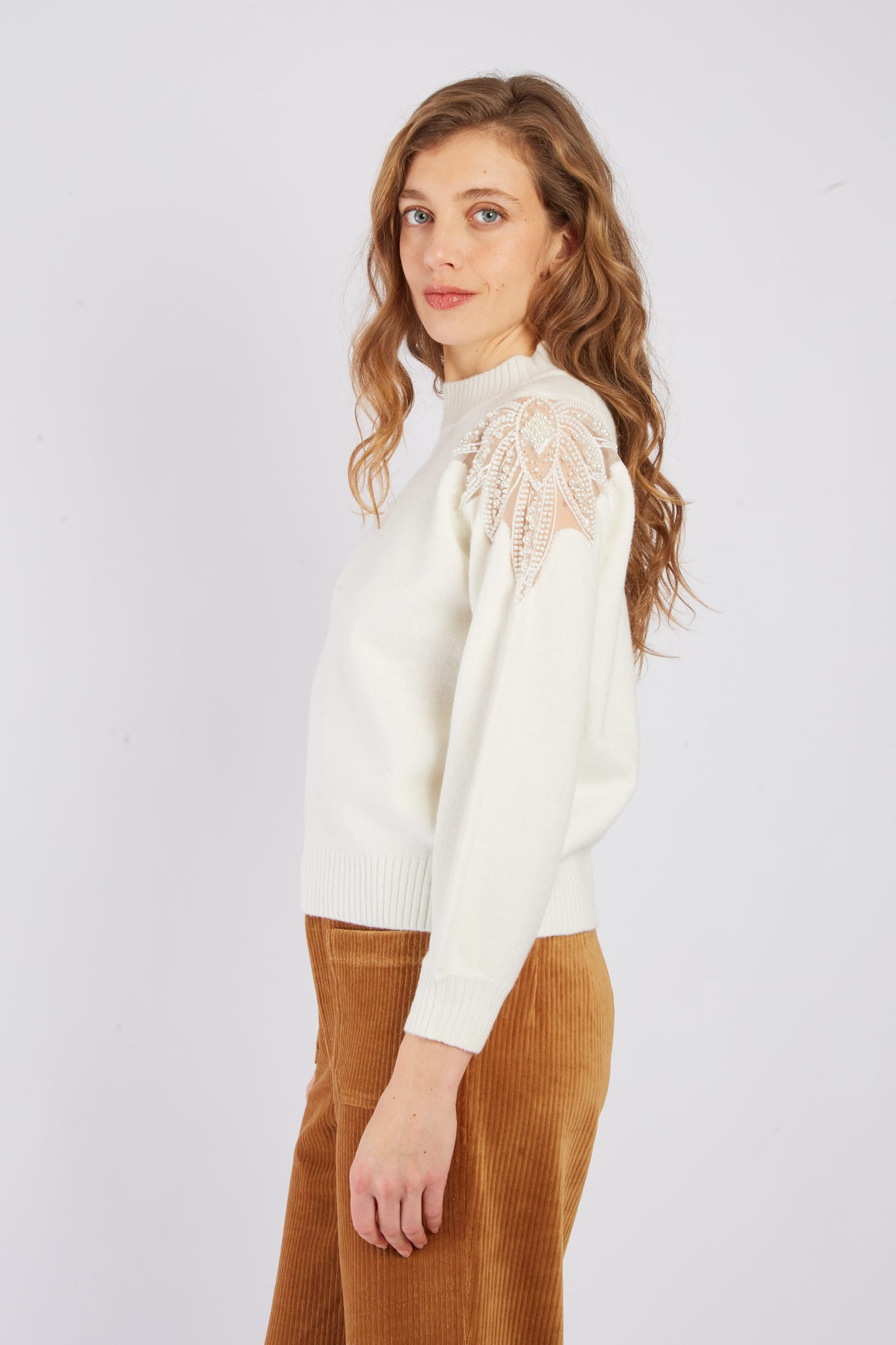 Derhy Ecru Sweater Abigael