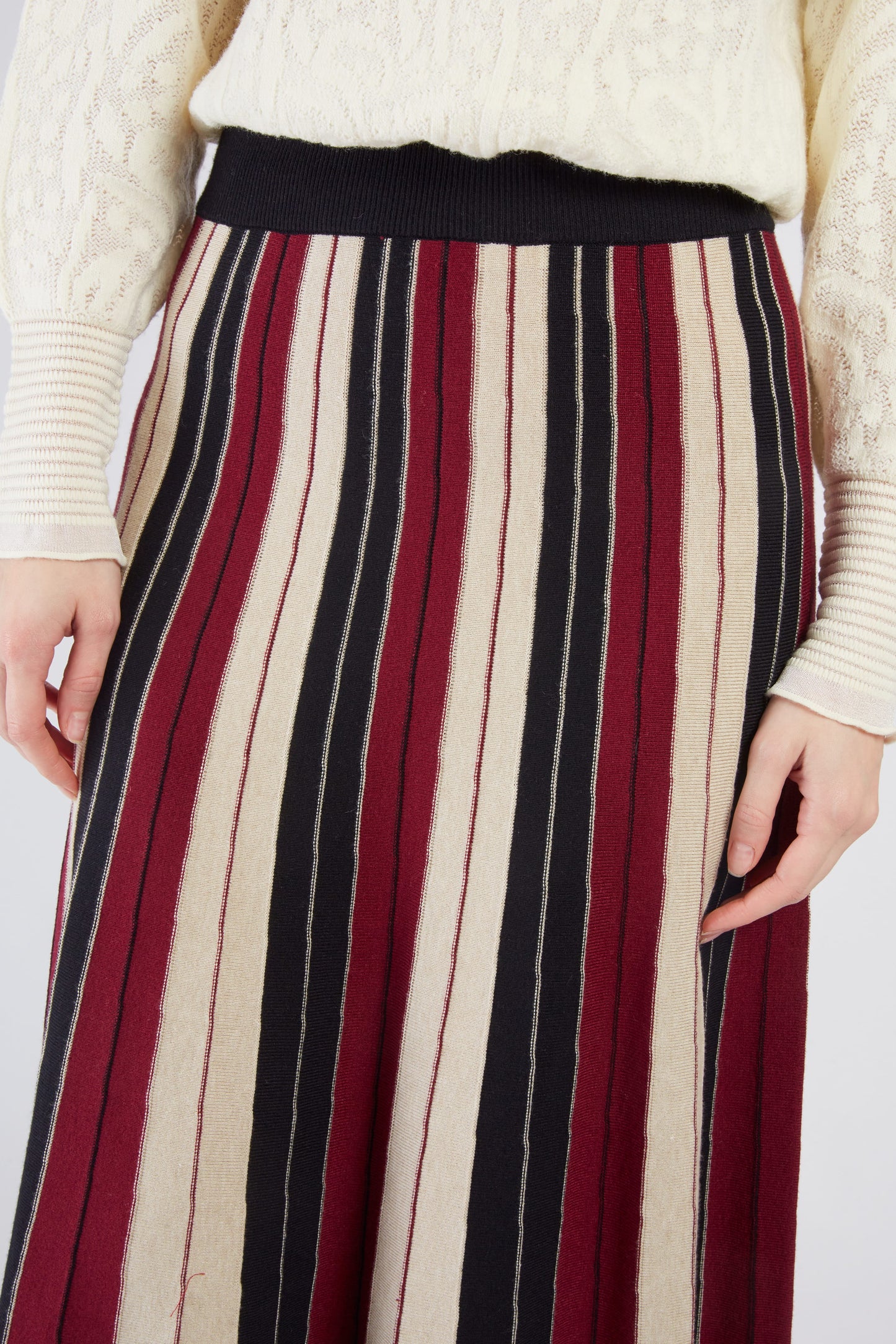 Derhy Knitted Stripe Skirt Jeanne