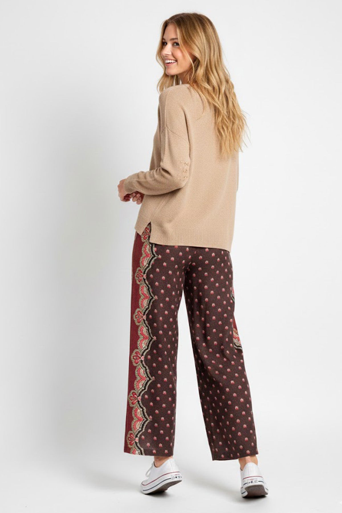 Derhy Paisley Print Trousers Cinthia