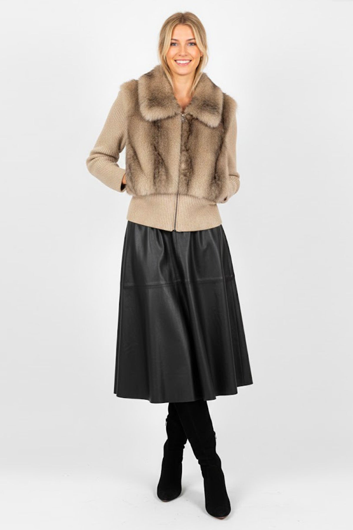 Derhy Beige Bomber Jacket Gaelle