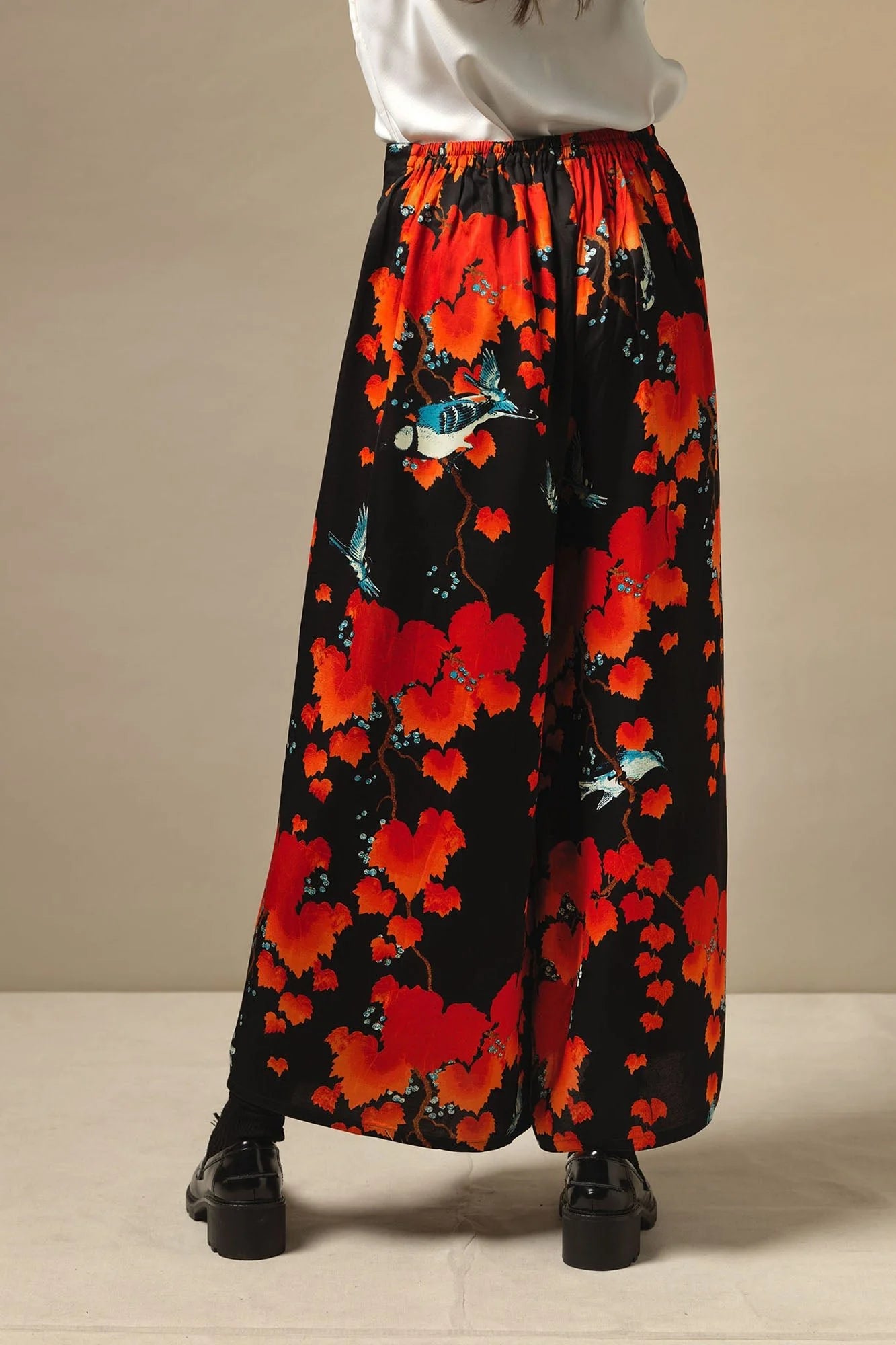 One Hundred Stars Palazzo Pant Acer Black