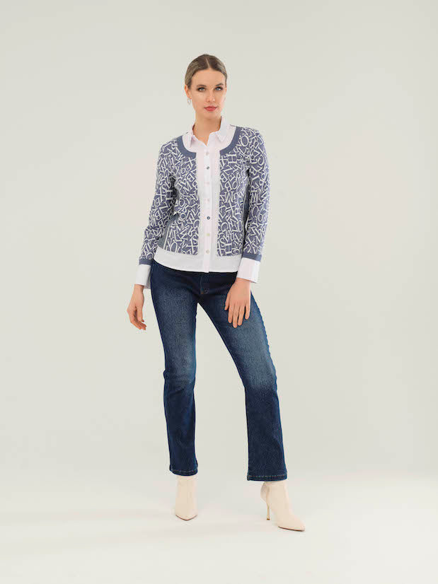 Dolcezza Letter Print Jacket