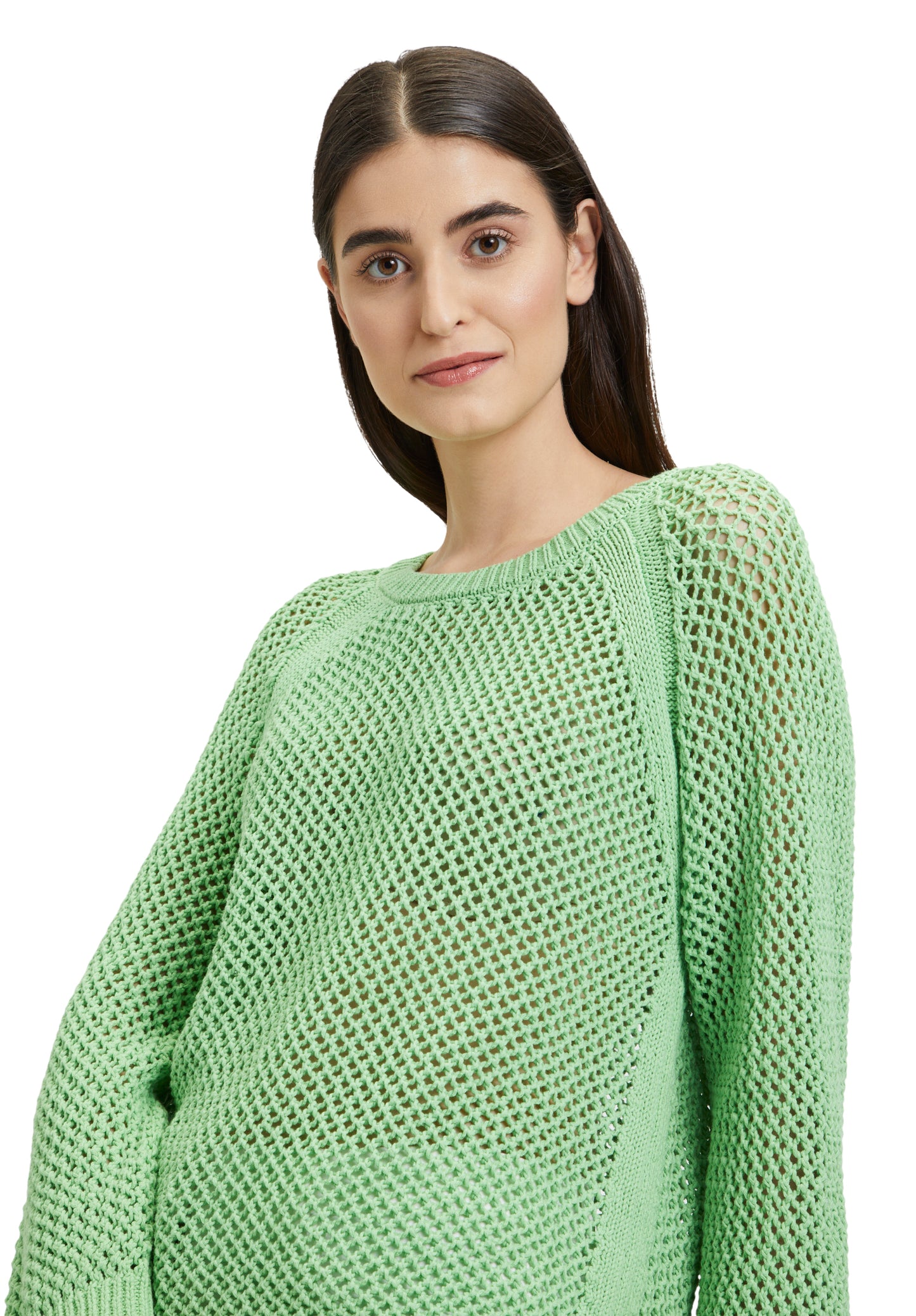 Betty Barclay 5072/2496 holey knit cotton sweater