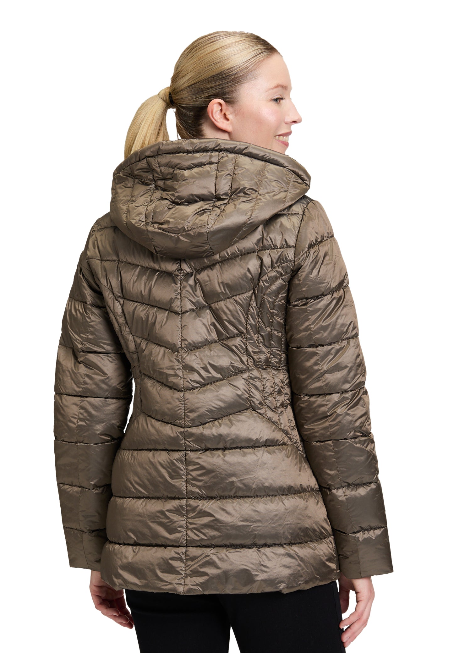 Betty Barclay Khaki Metallic Coat 7949/1549
