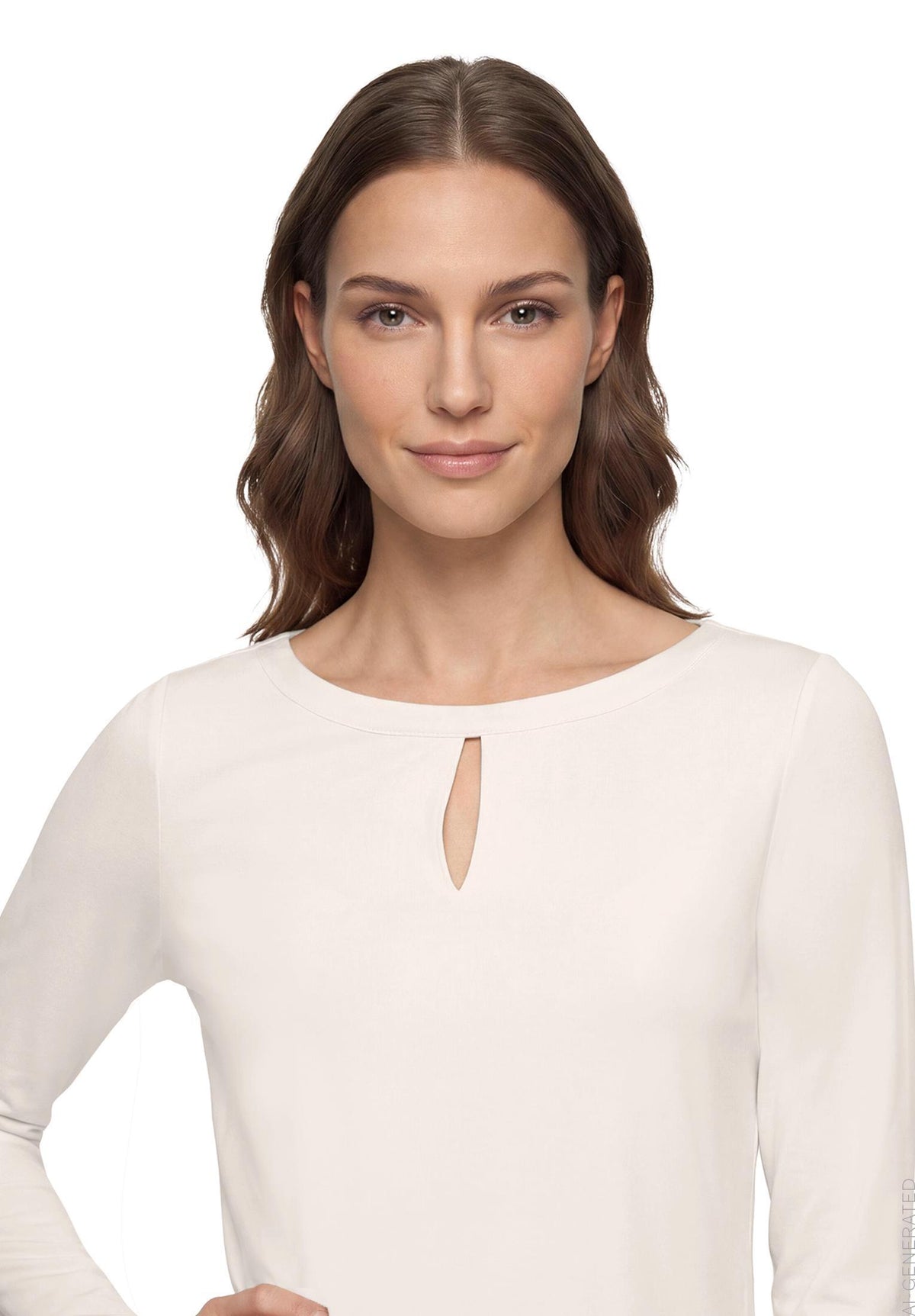 Betty Barclay Ivory Satin Front Top 2000/1798