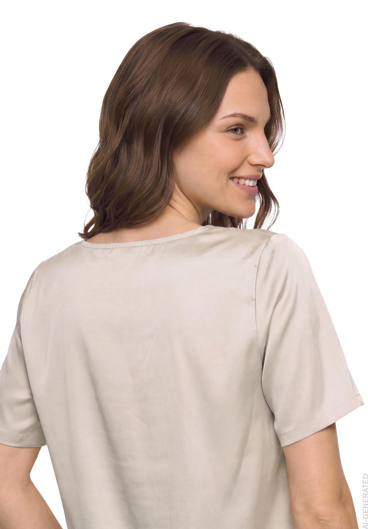 Betty Barclay Beige Satin Blouse 8921/1849