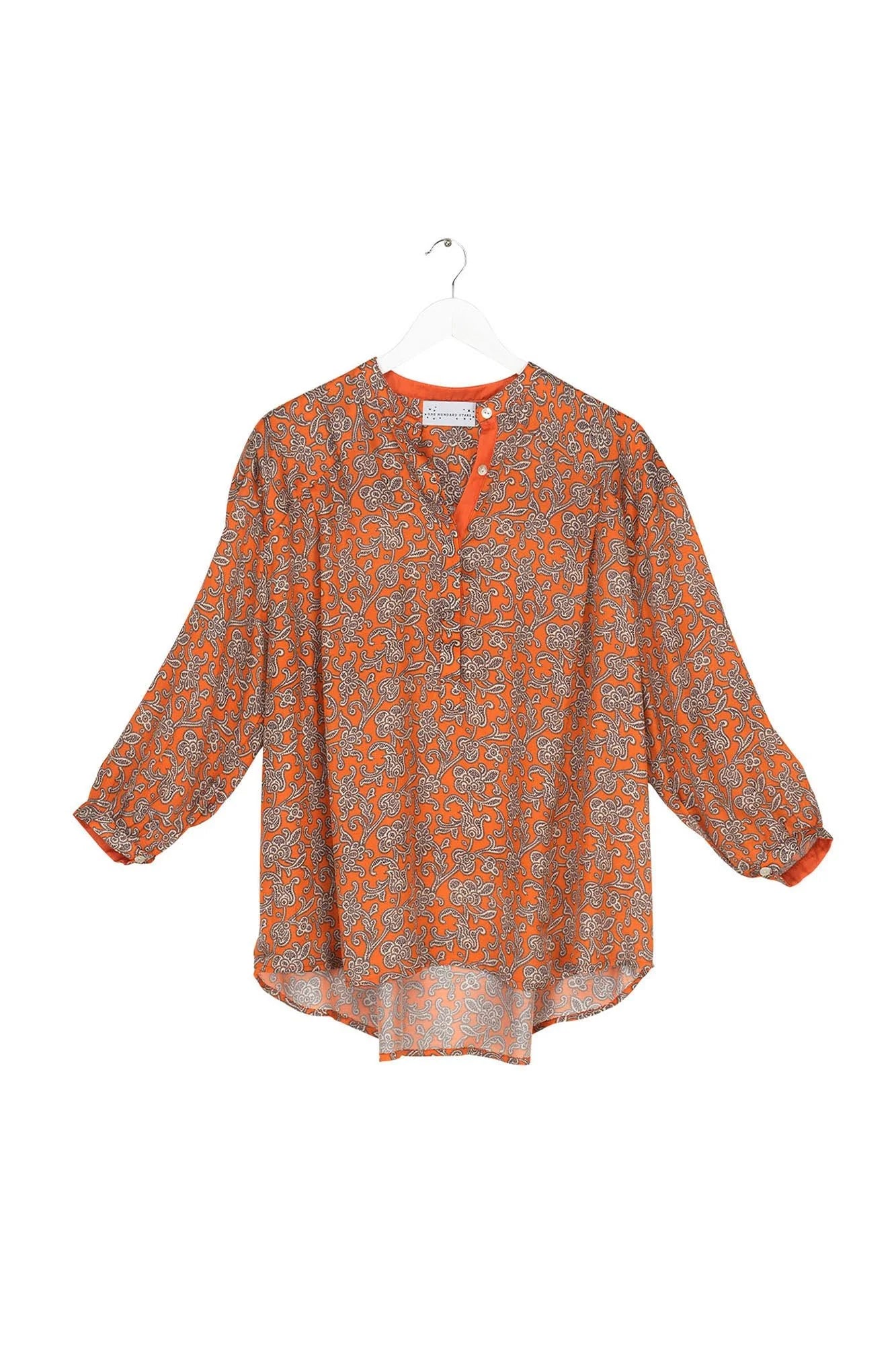 One Hundred Stars Orange Darcy Shirt