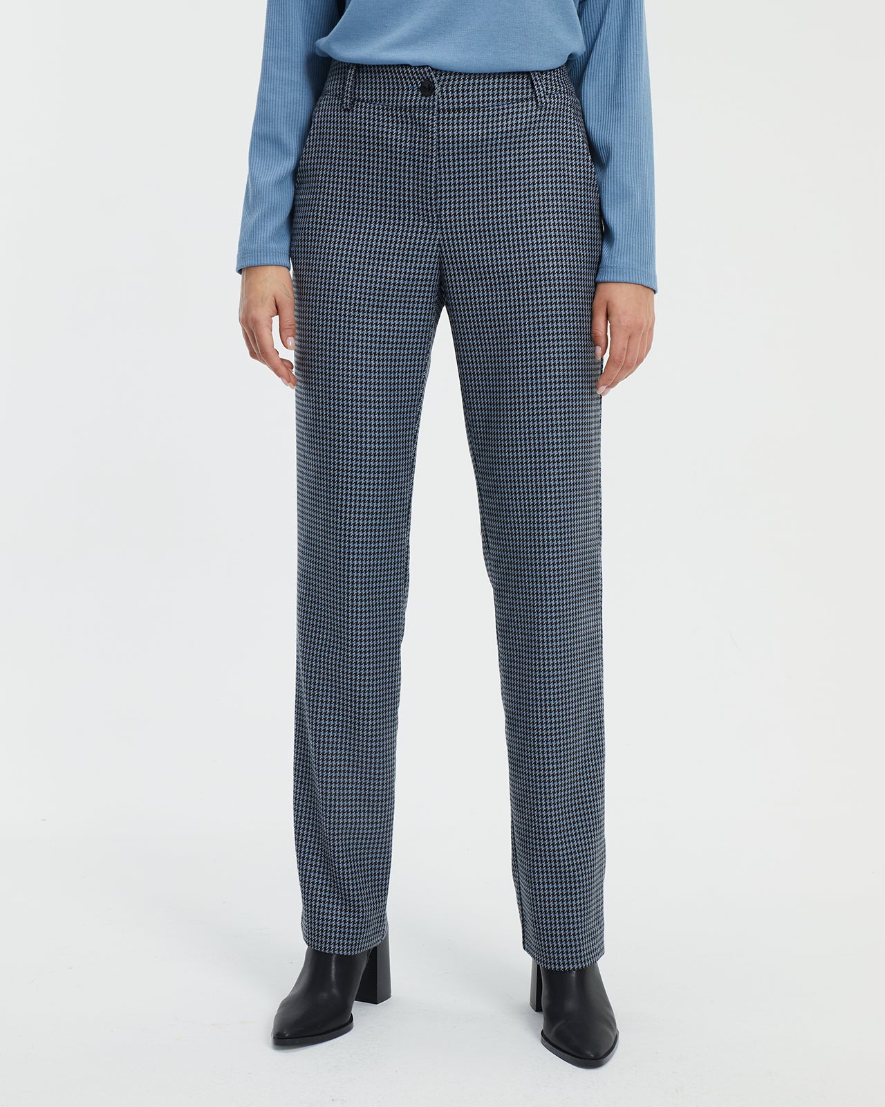 Paz Torras Dogtooth Print Trousers