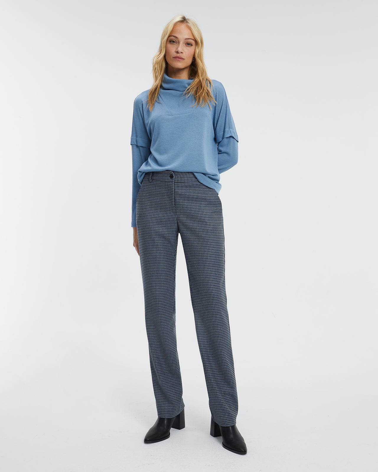 Paz Torras Dogtooth Print Trousers