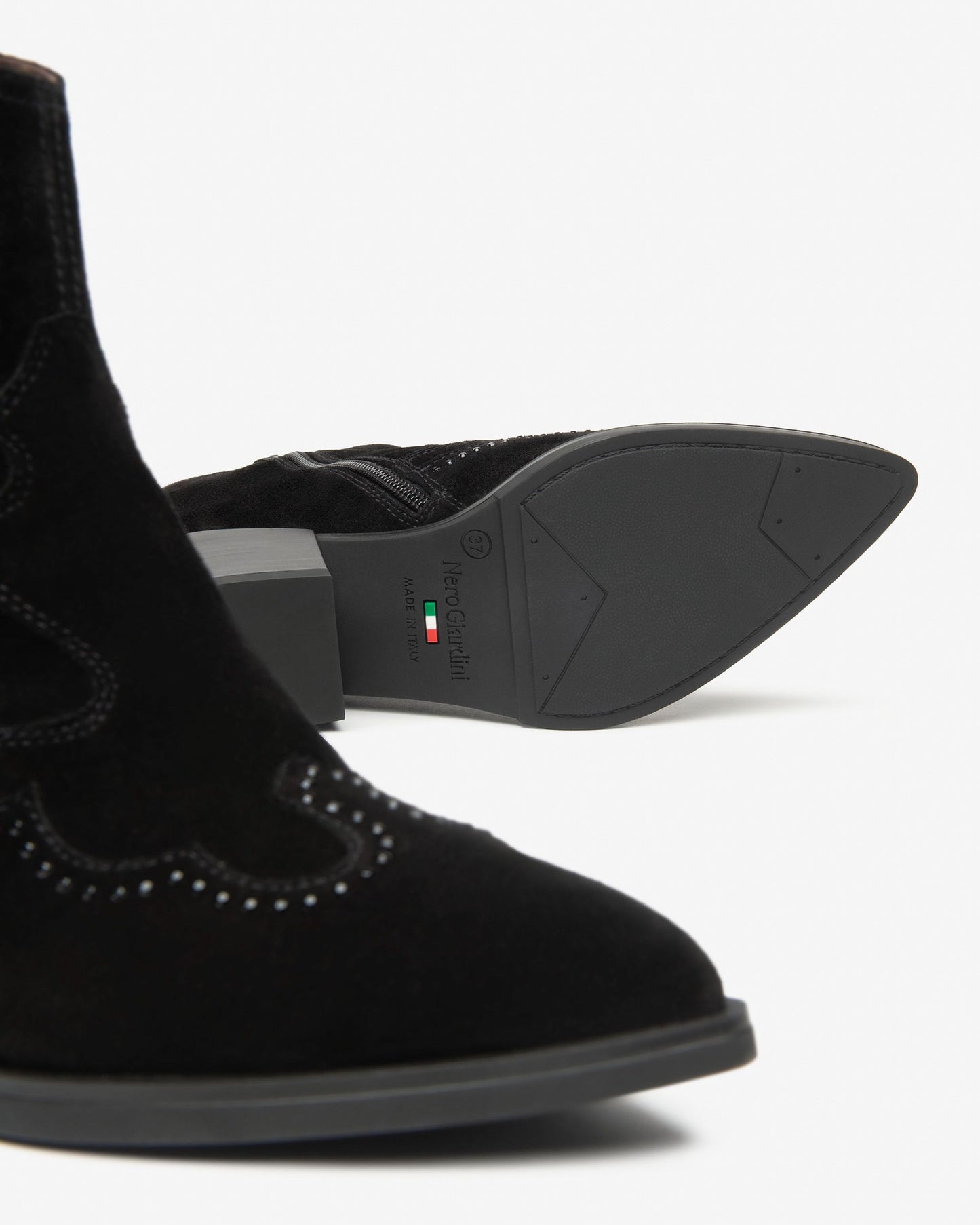 Nero Giardini Black Cowboy Boot I513912D