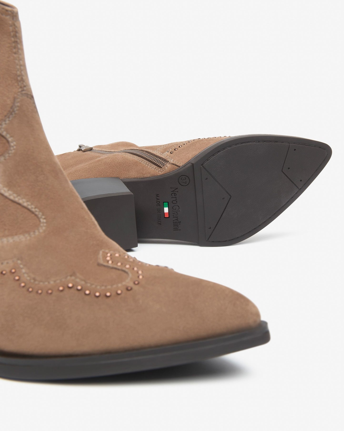 Nero Giardini Beige Cowboy Boot I513912D