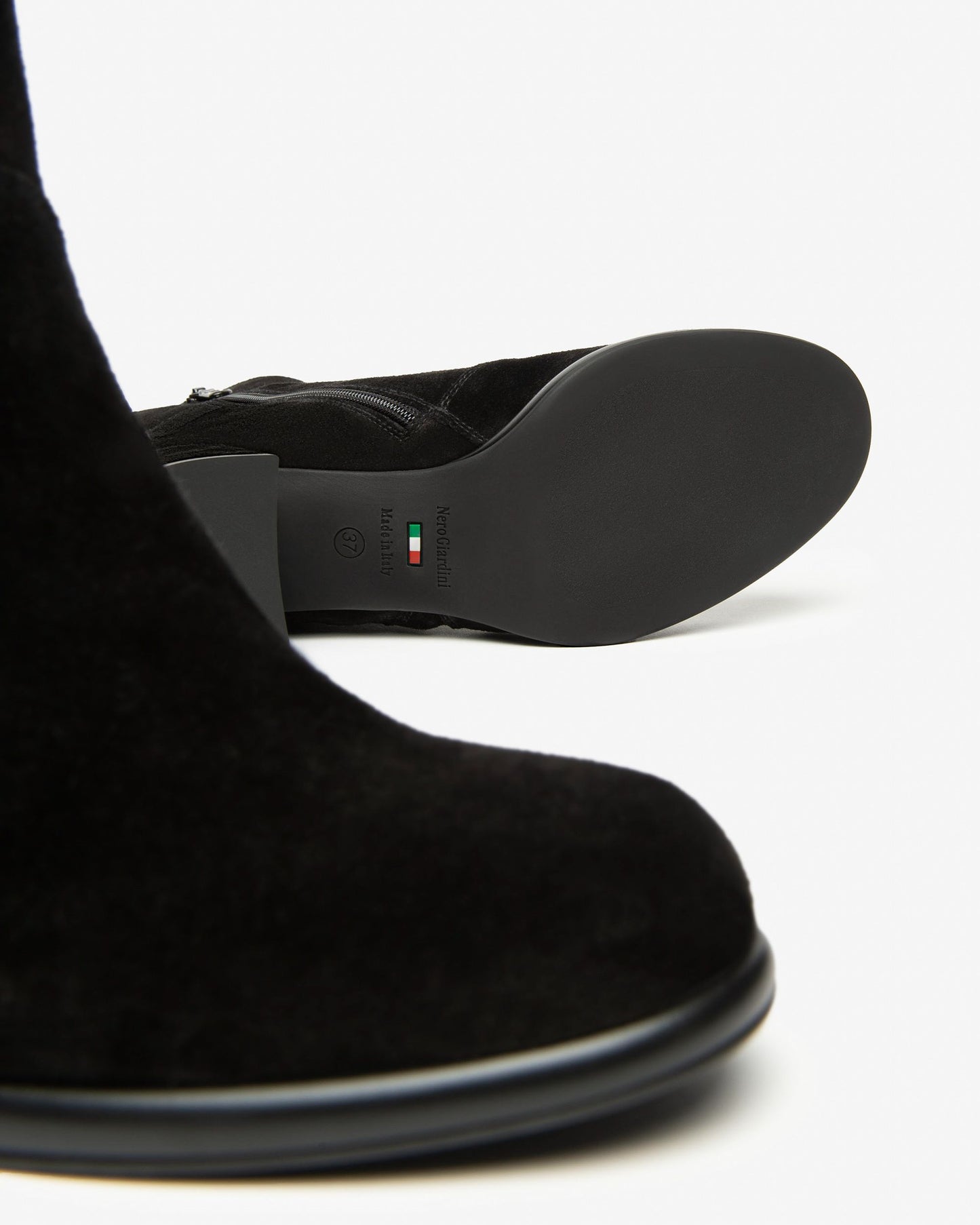 Nero Giardini Black Buckle Boot I514310D