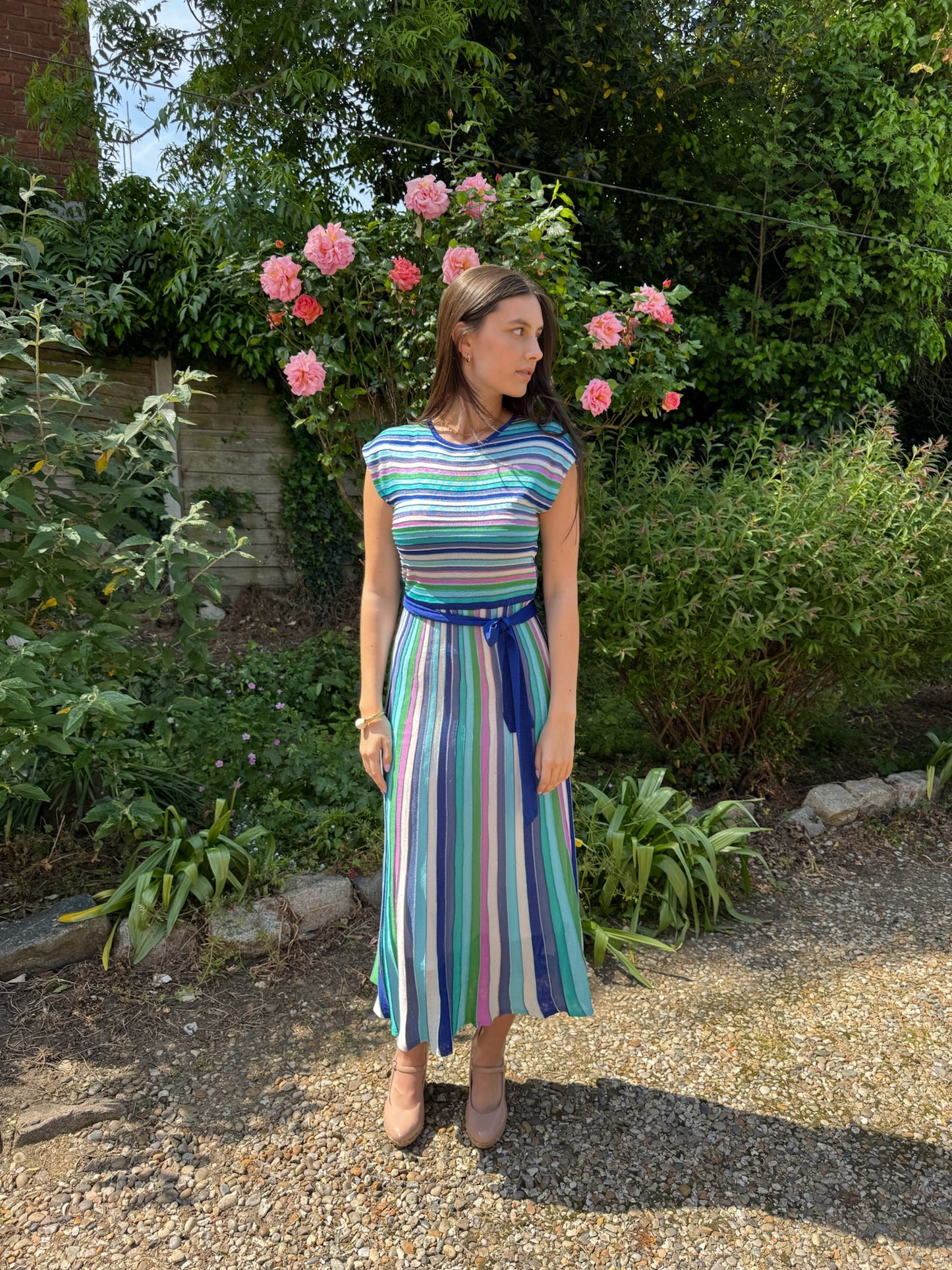 Derhy Fine Stripe Knitted Dress Xabina