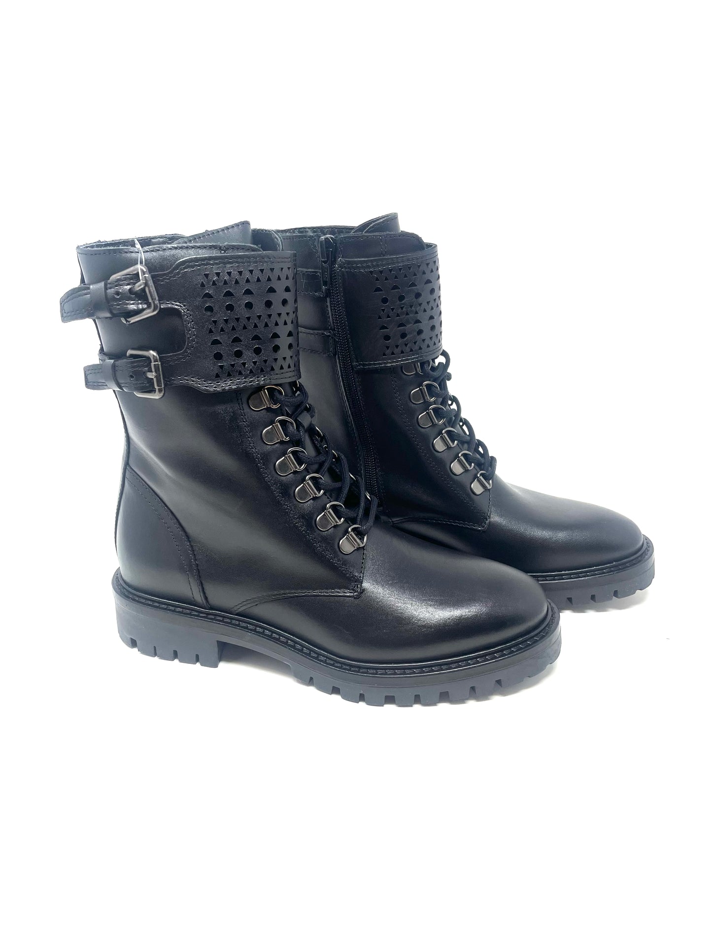 Alpe Black Biker Boots