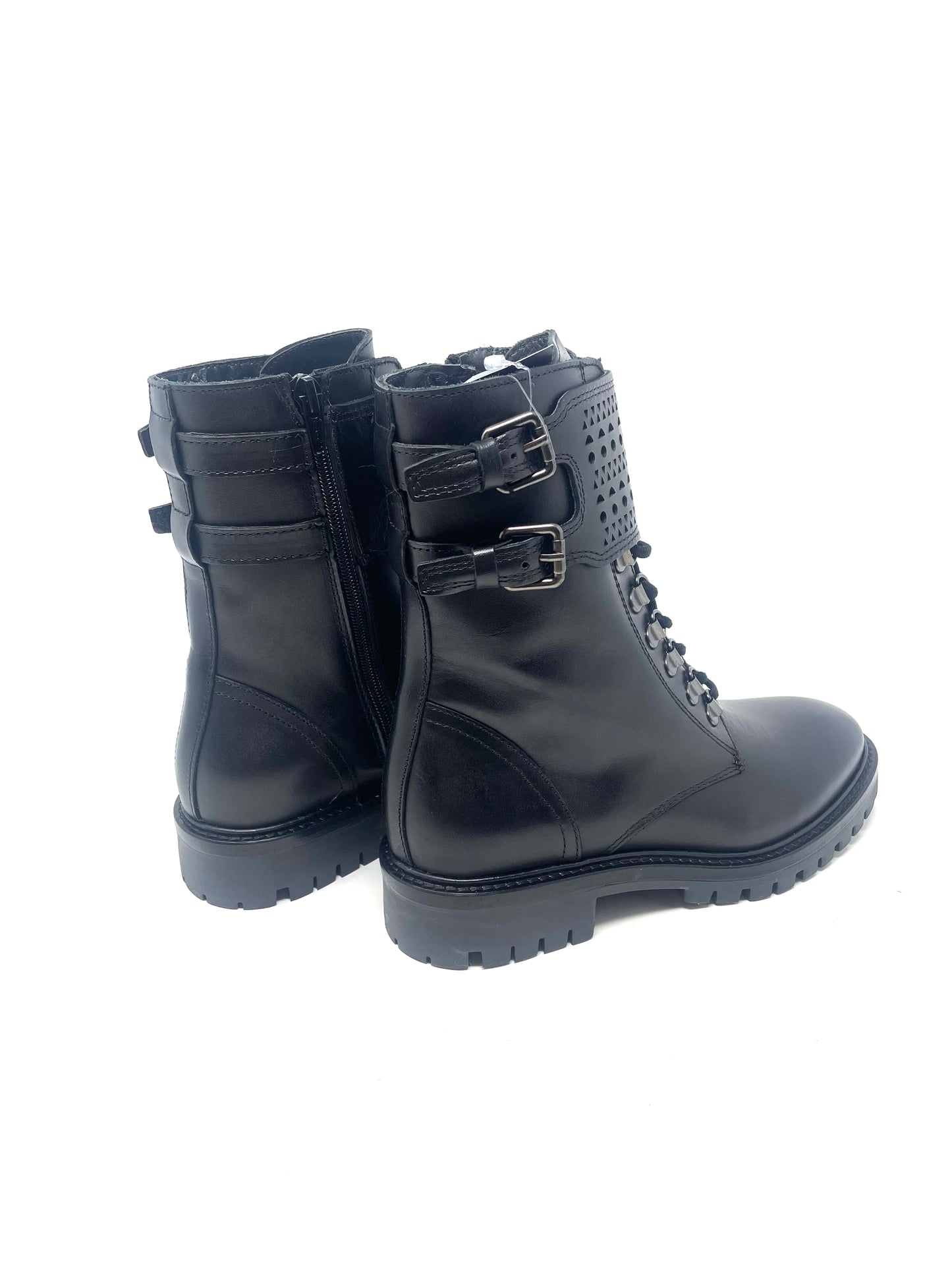 Alpe Black Biker Boots