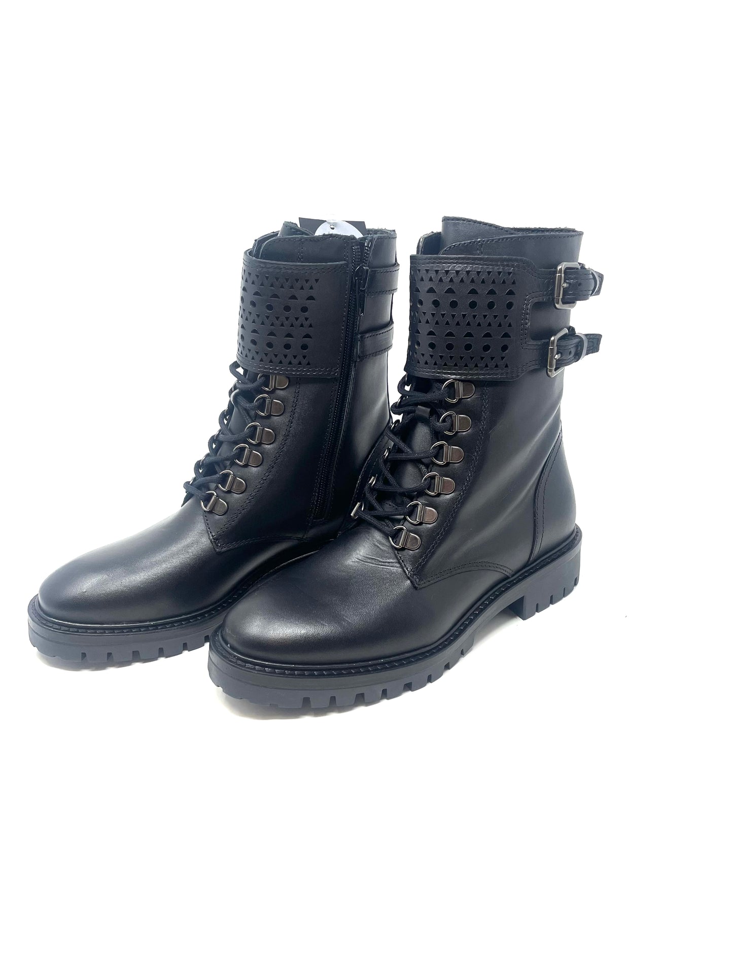Alpe Black Biker Boots