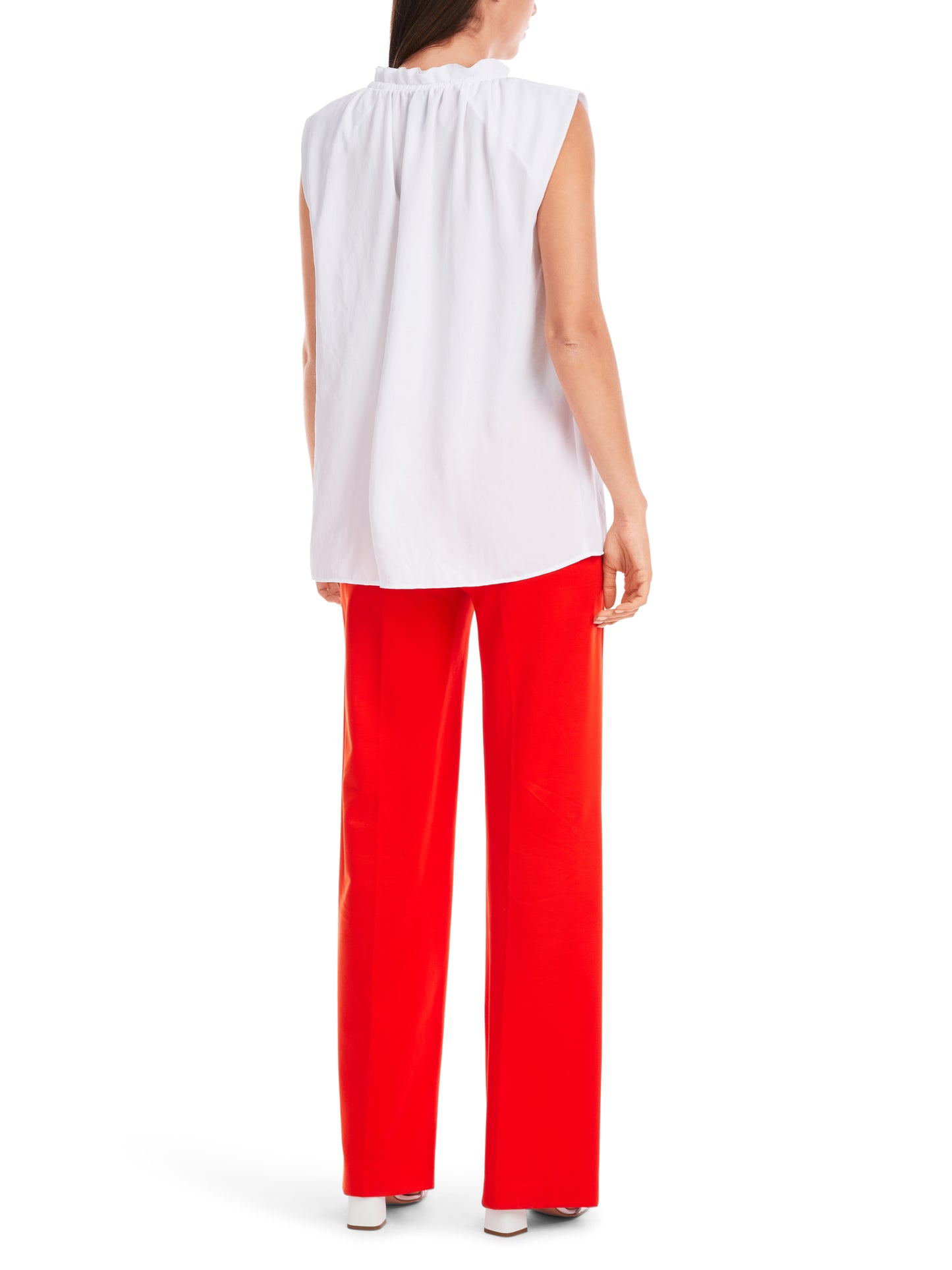 Marc Cain Additions White Sleeveless Top YA6105W39