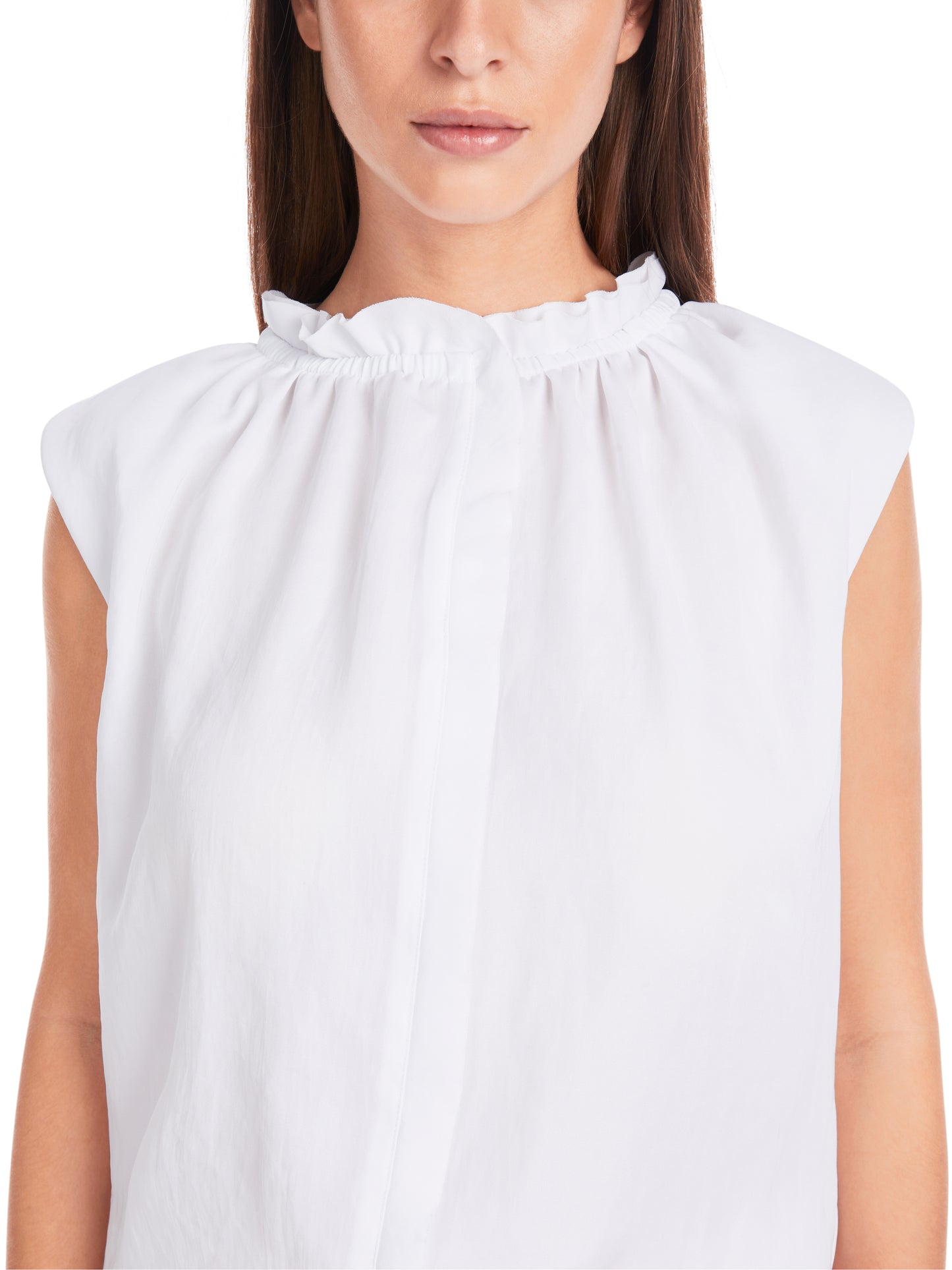 Marc Cain Additions White Sleeveless Top YA6105W39