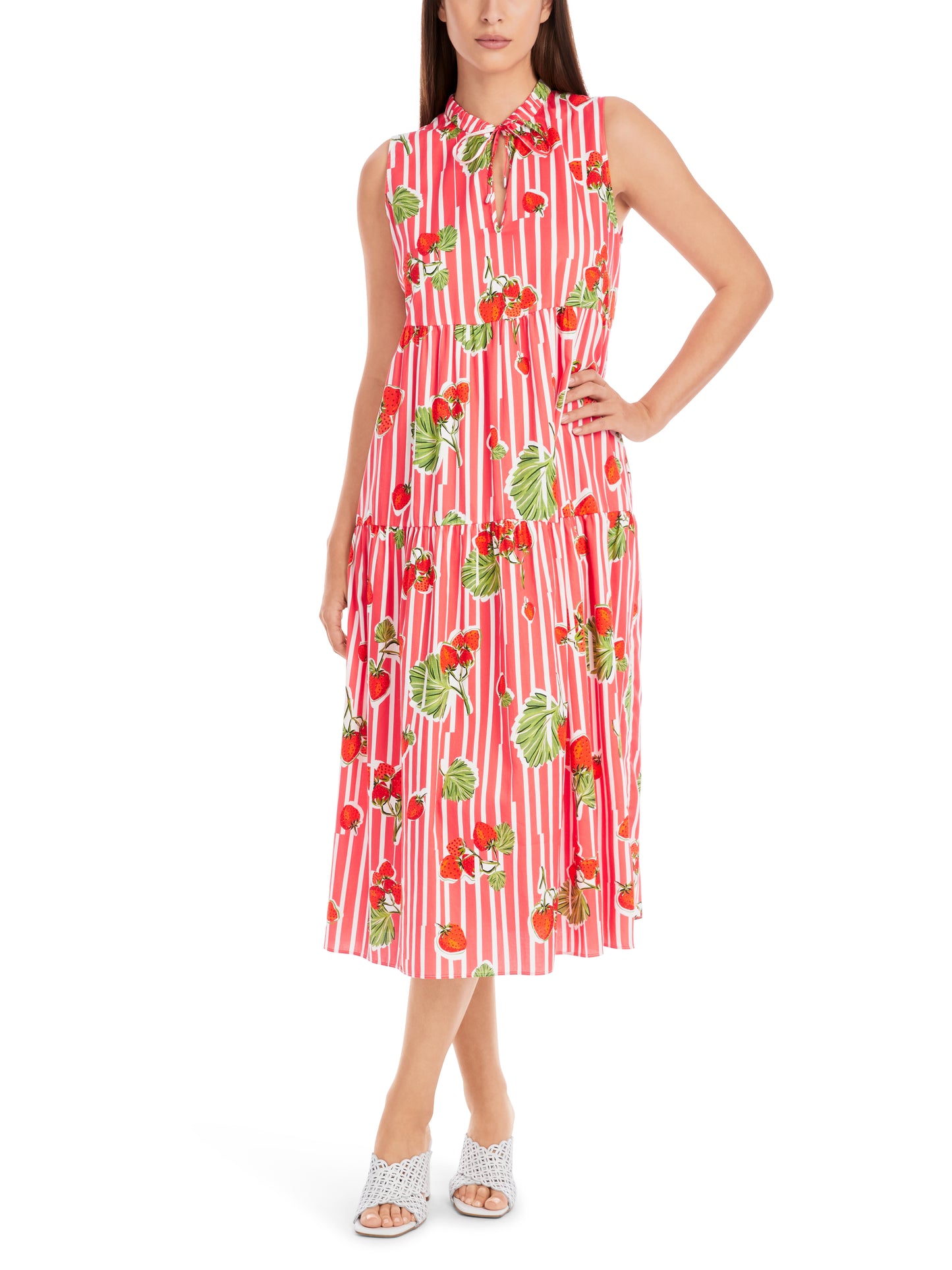 Marc Cain Additions Strawberry Print Dress YA2106W25