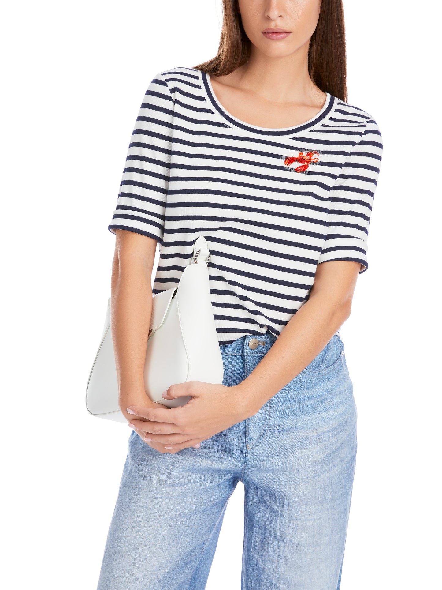 Marc Cain Additions Stripe T-Shirt YA4866J90