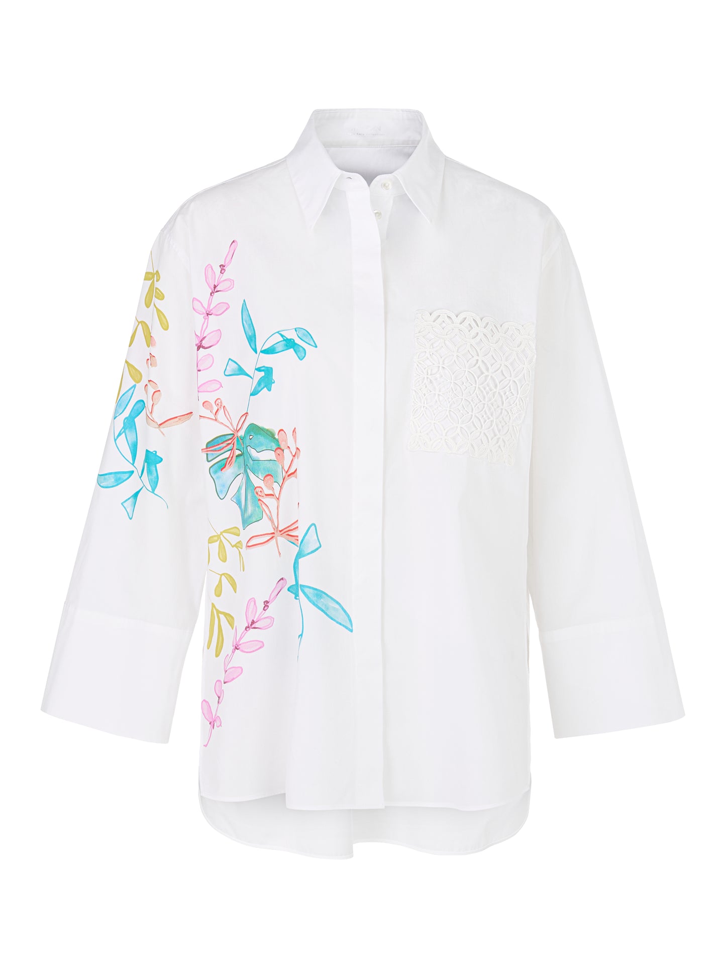 Marc Cain Collection White Cotton Shirt YC5134W94