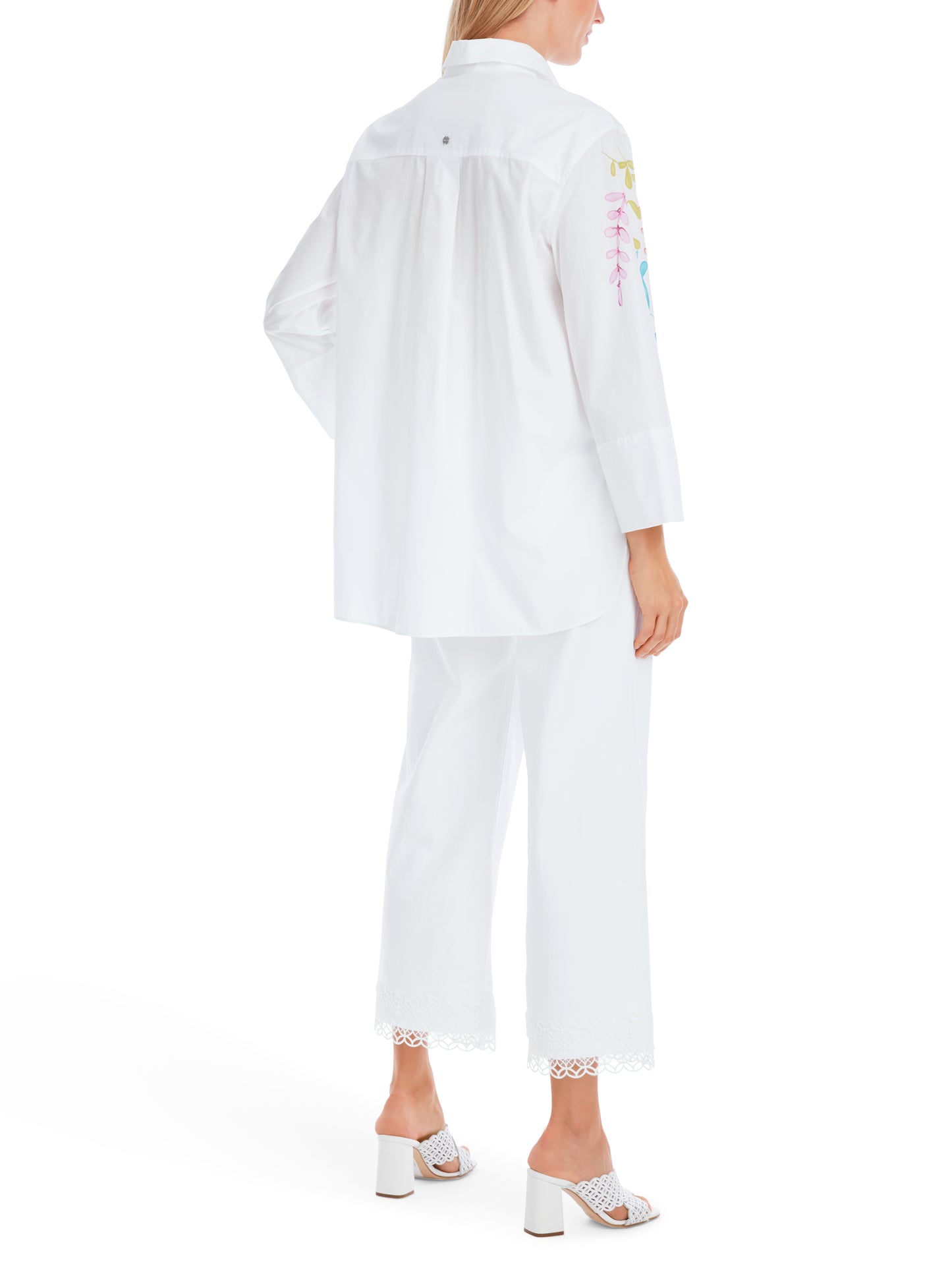 Marc Cain Collection White Cotton Shirt YC5134W94