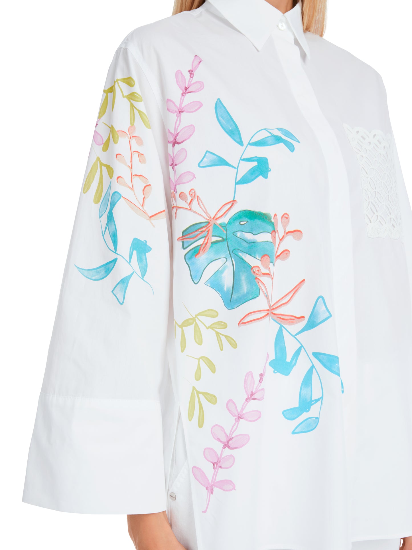 Marc Cain Collection White Cotton Shirt YC5134W94
