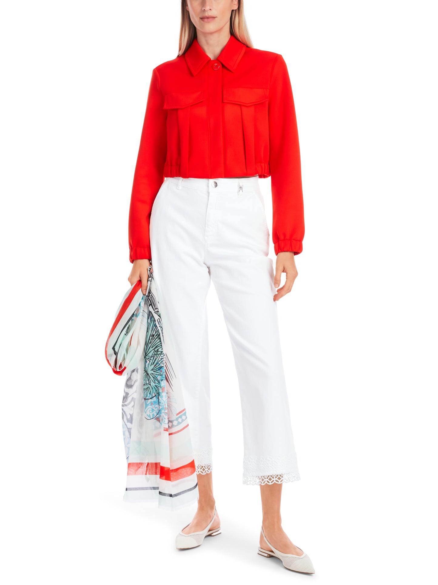 Marc Cain Collections Cutwork Hem Jeans YC8223D64