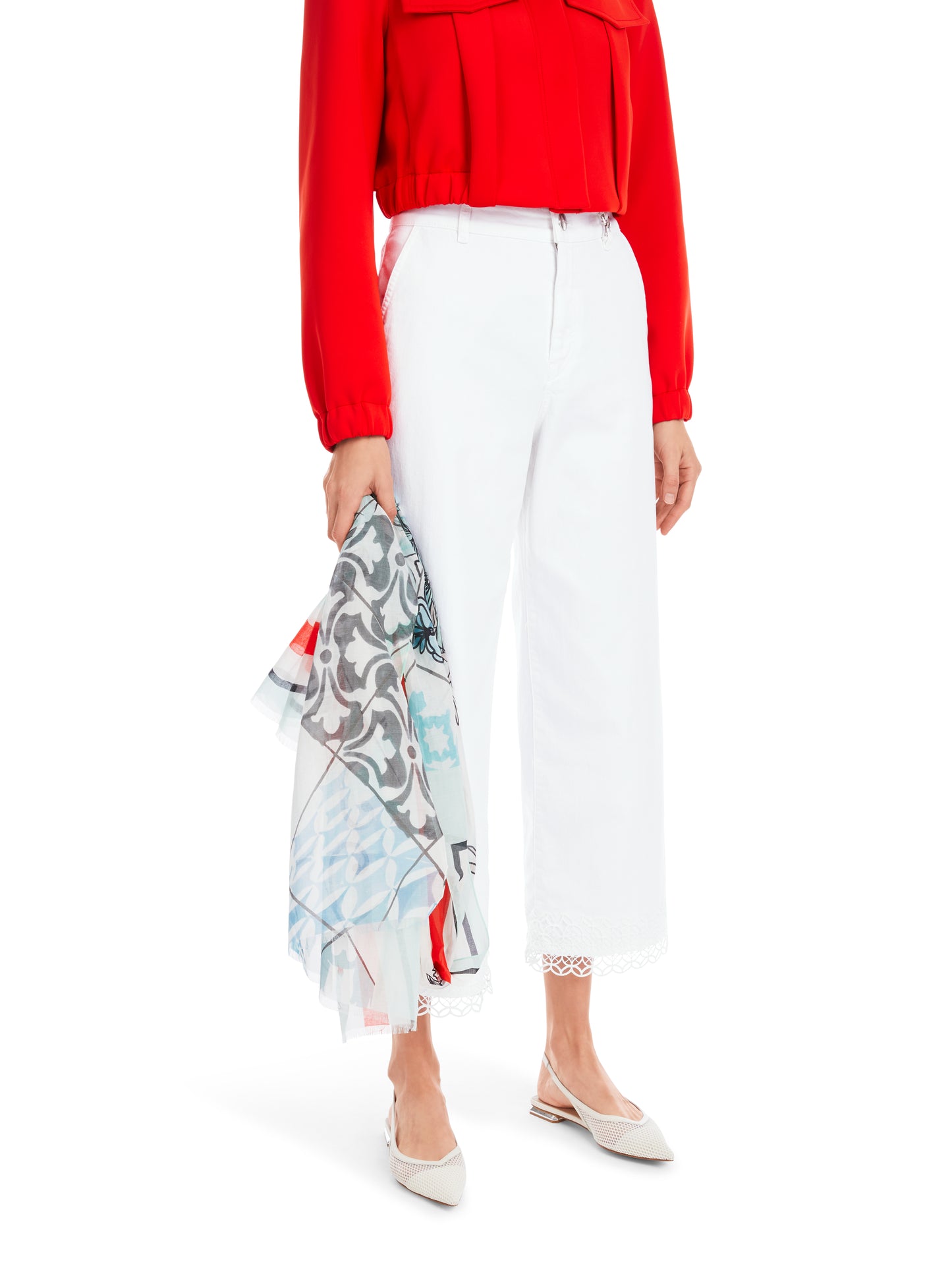 Marc Cain Collections Cutwork Hem Jeans YC8223D64