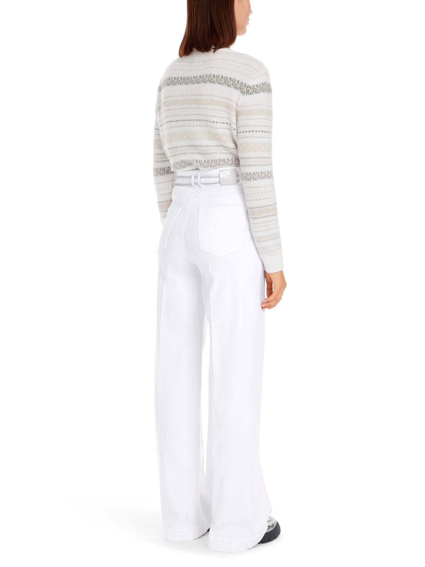 Marc Cain Collections White Wide Leg Jeans YC8213D81