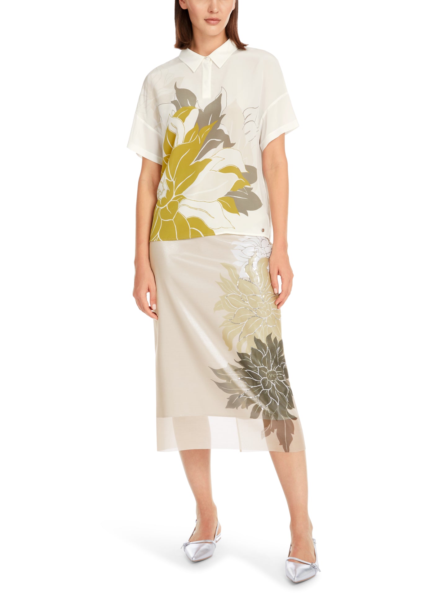 Marc Cain Collection Print Blouse YC5502J85