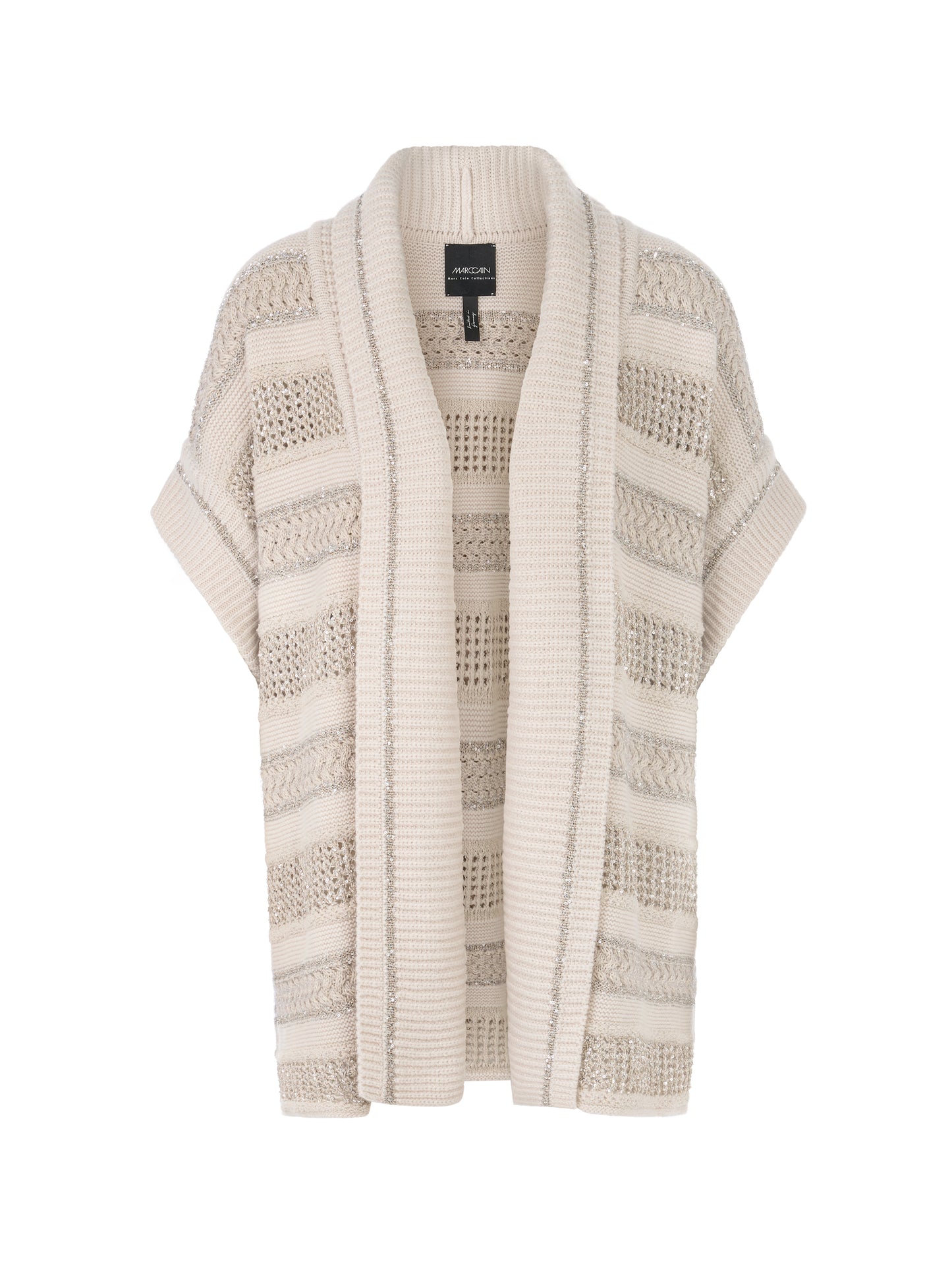 Marc Cain Collections Sparkle Stripe Knitted Gilet YC3701M09