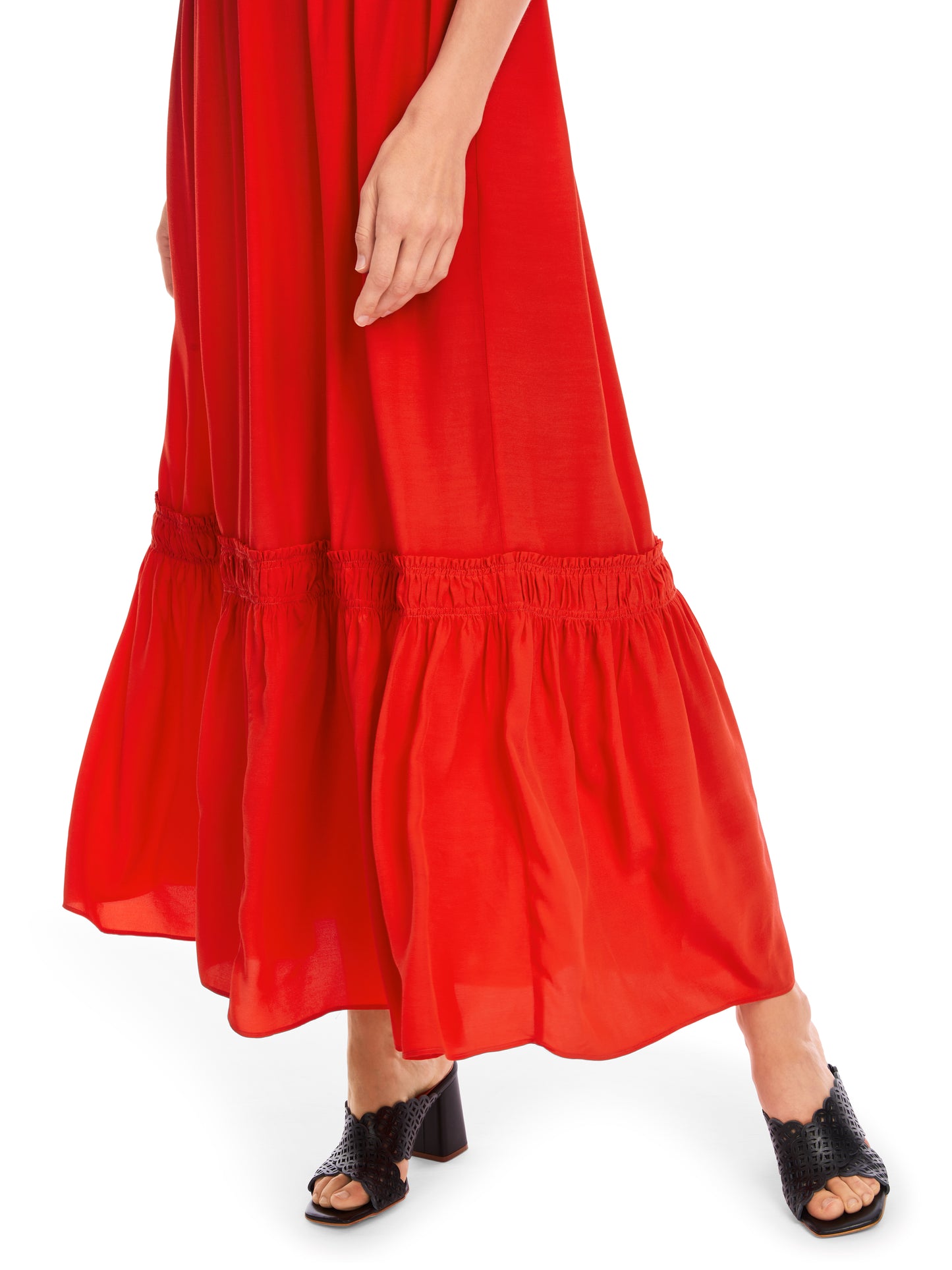 Marc Cain Collection Red Long Sun Dress YC2147W89