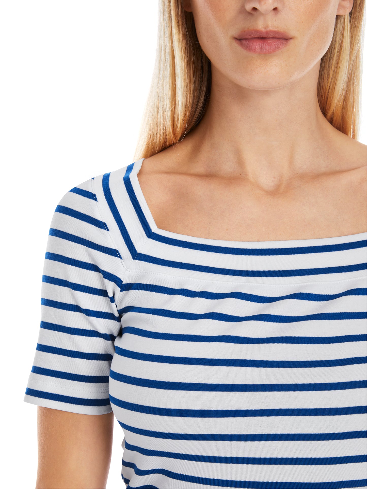 Marc Cain Collections Print Stripe T-Shirt YC4857J16