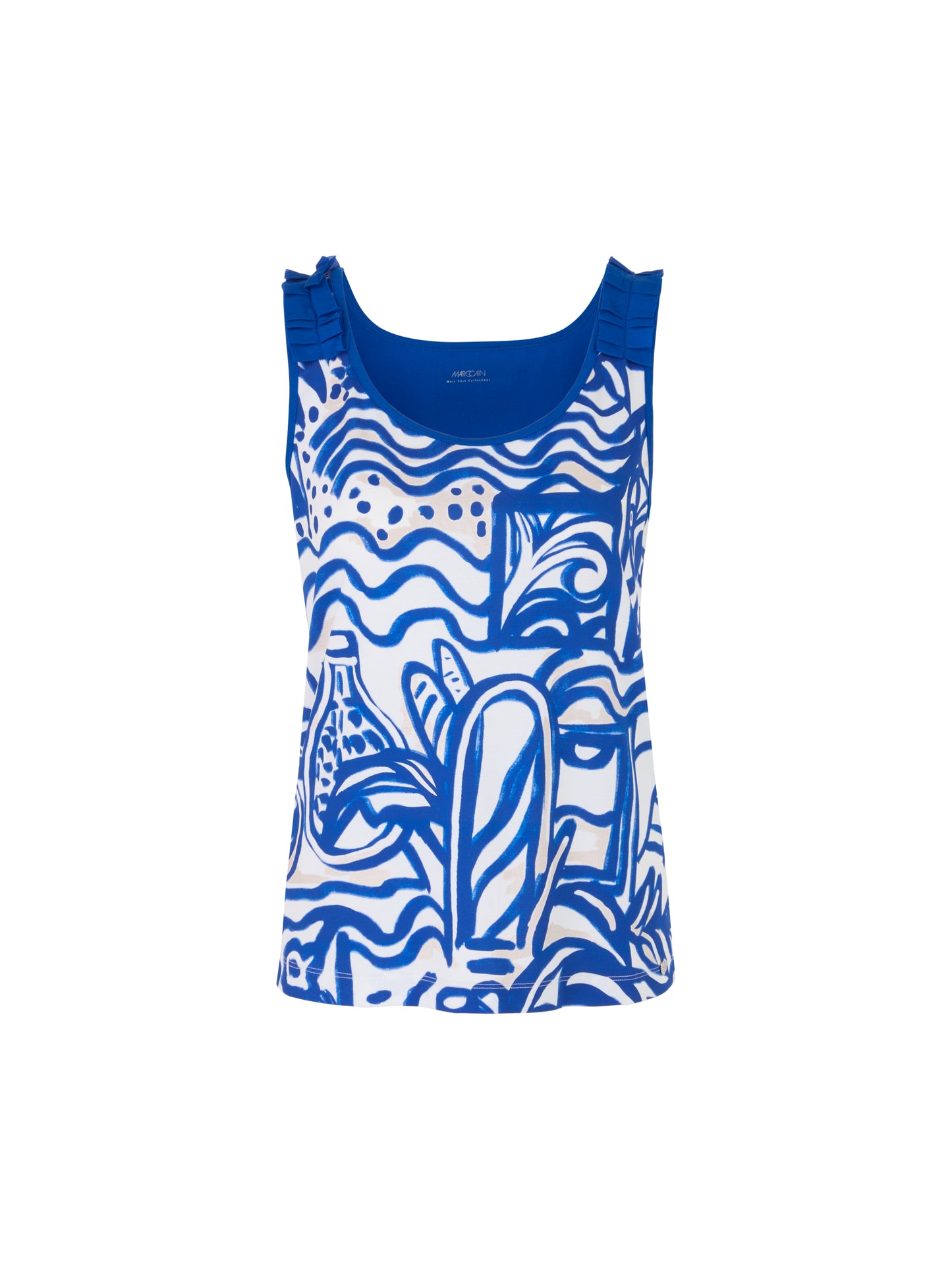 Marc Cain Collections Print Vest Top YC6116J33