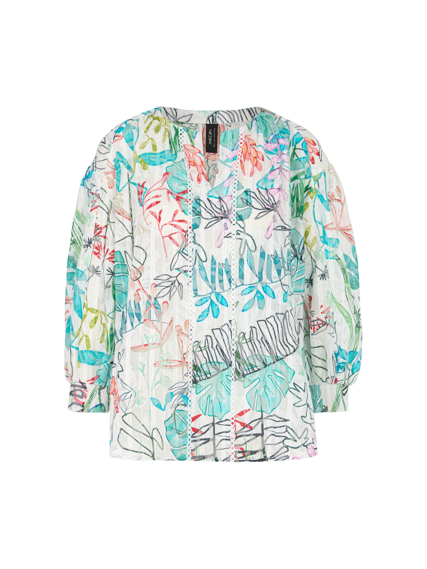 Marc Cain Collection Print Tunic Blouse YC5130W74