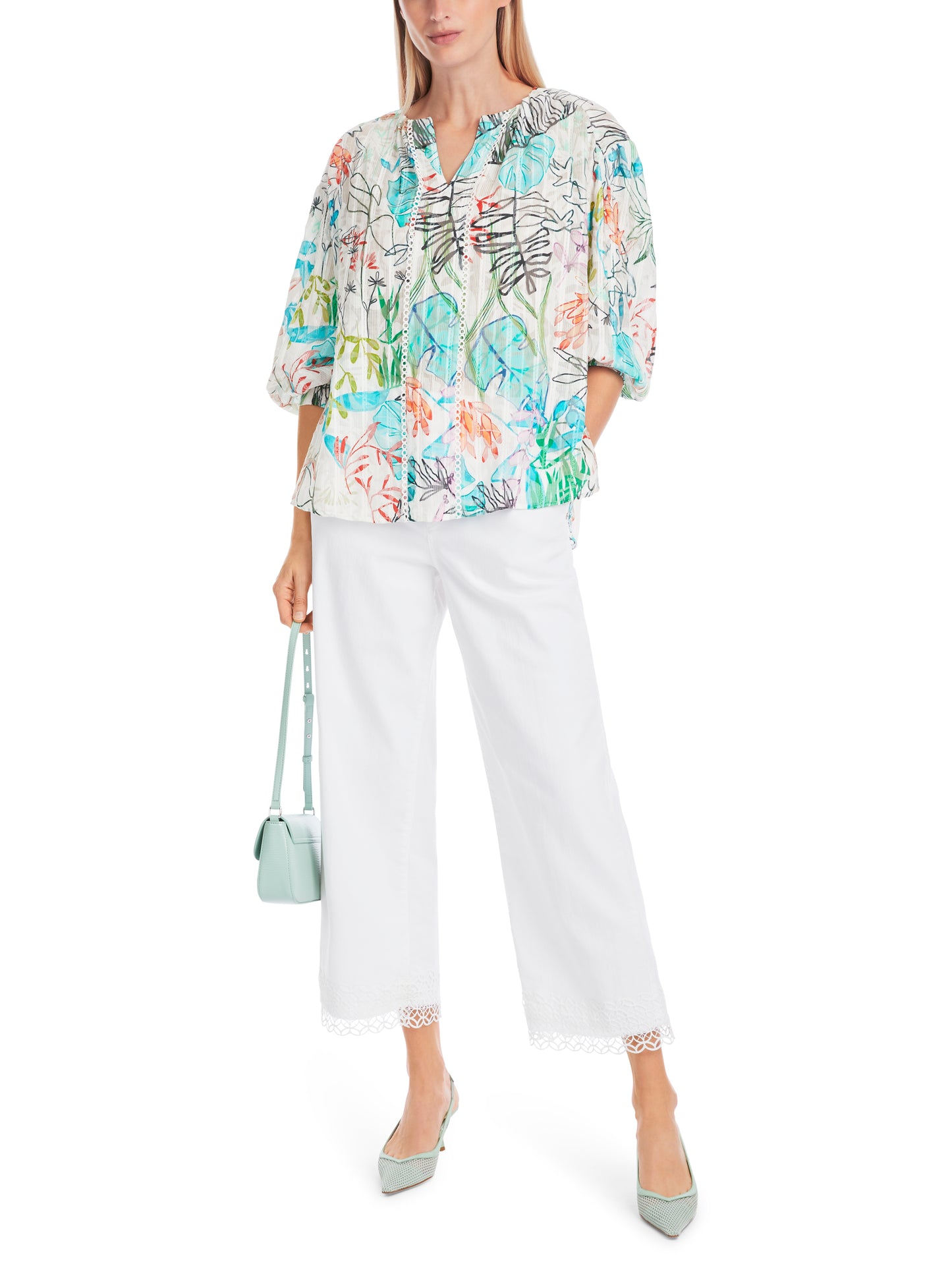 Marc Cain Collection Print Tunic Blouse YC5130W74