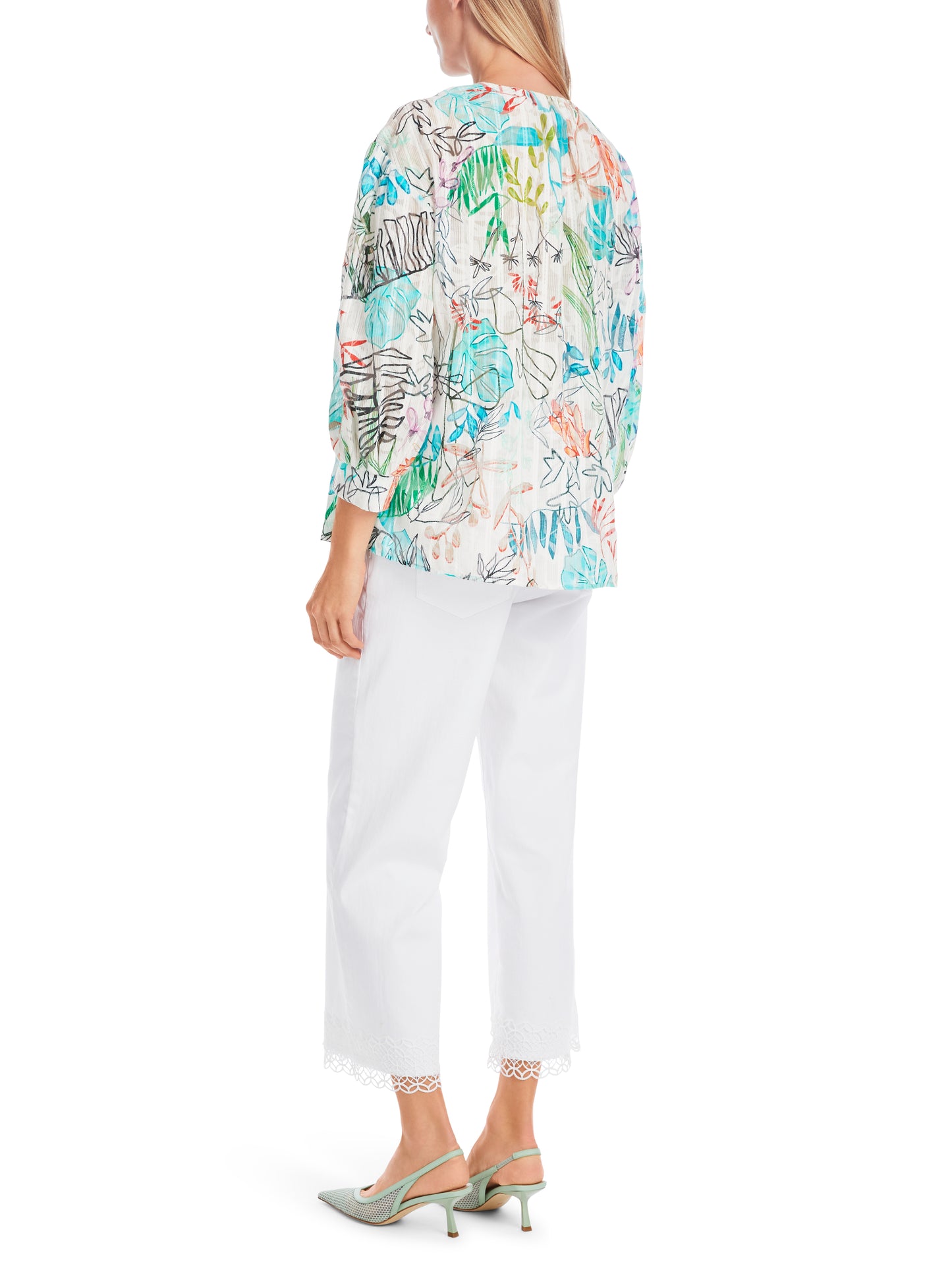 Marc Cain Collection Print Tunic Blouse YC5130W74