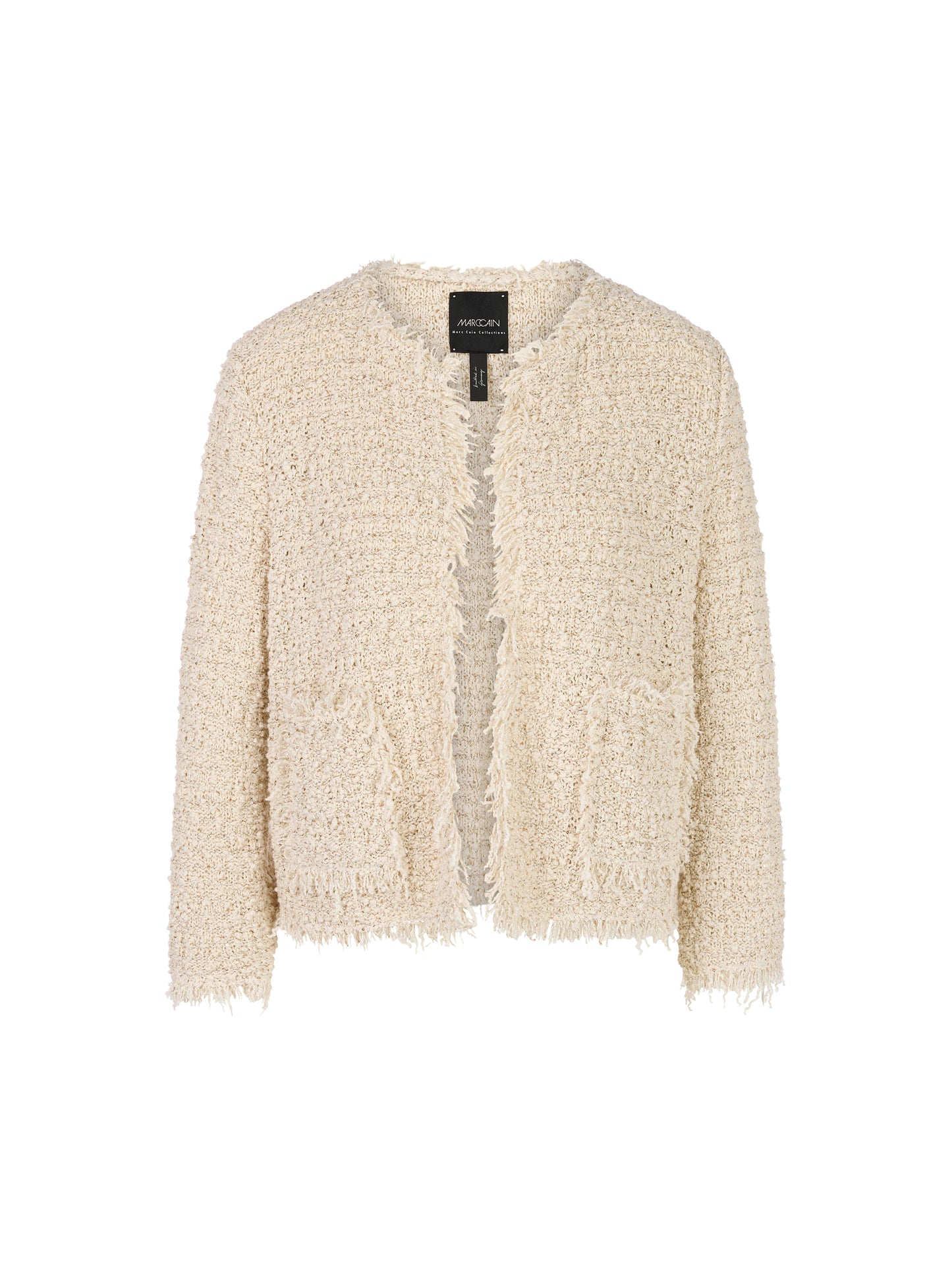 Marc Cain Collections Sparkly Boucle Knit Jacket YC3918M18