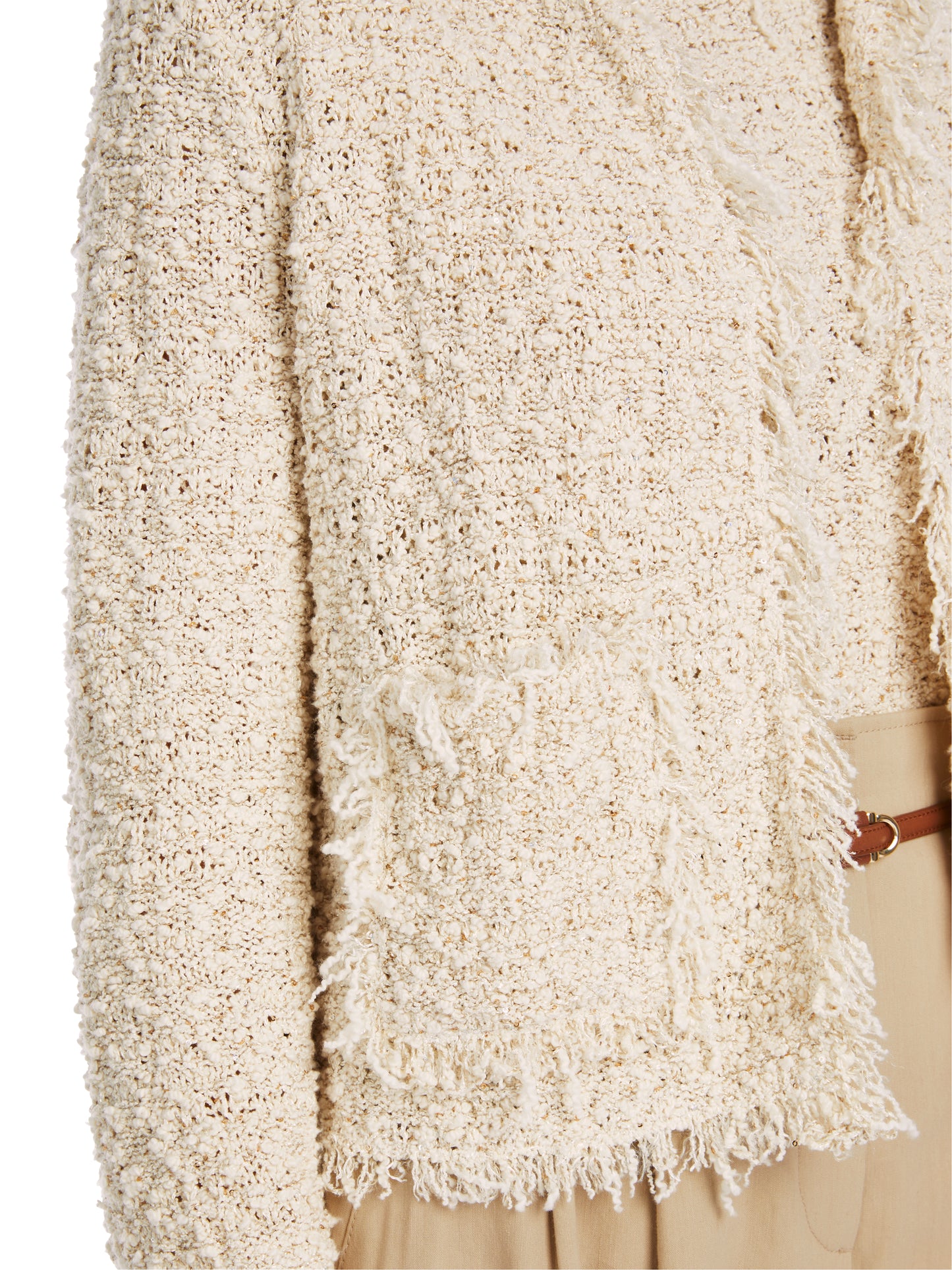 Marc Cain Collections Sparkly Boucle Knit Jacket YC3918M18