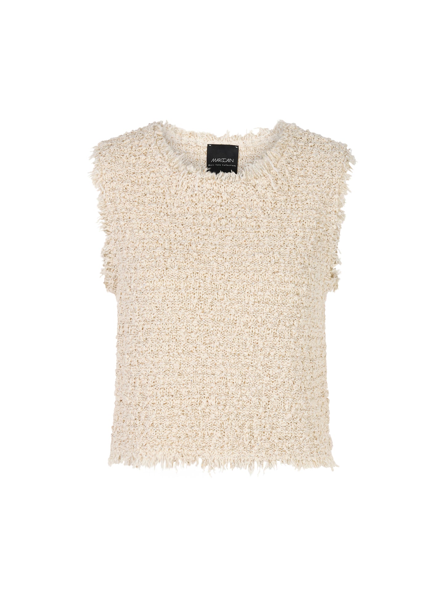 Marc Cain Collections Sparkly Boucle Knit Top YC6124M18