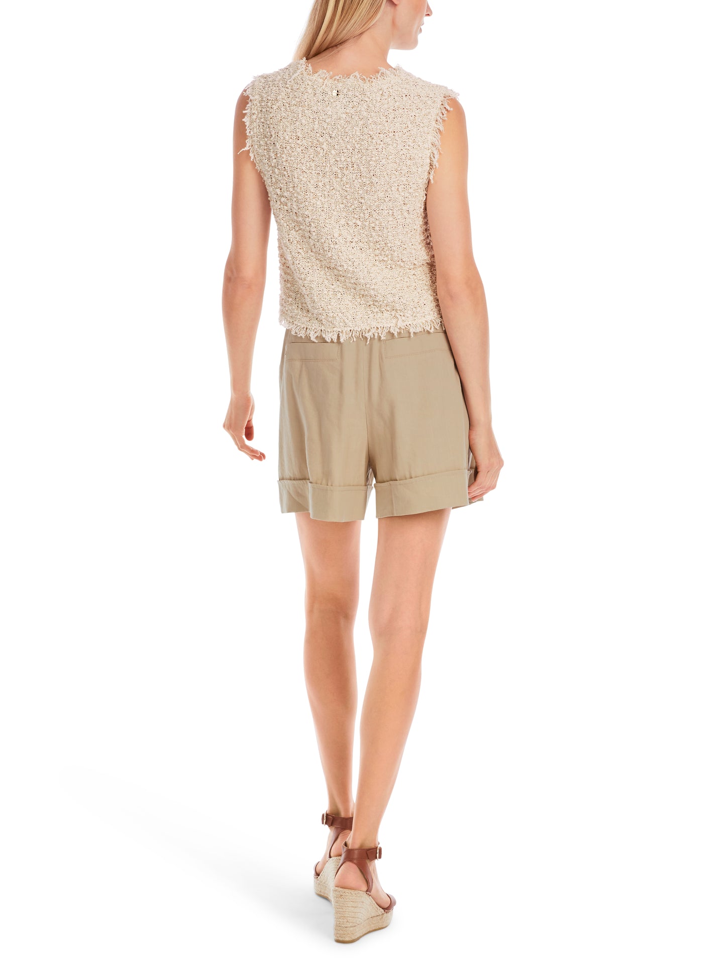 Marc Cain Collections Sparkly Boucle Knit Top YC6124M18
