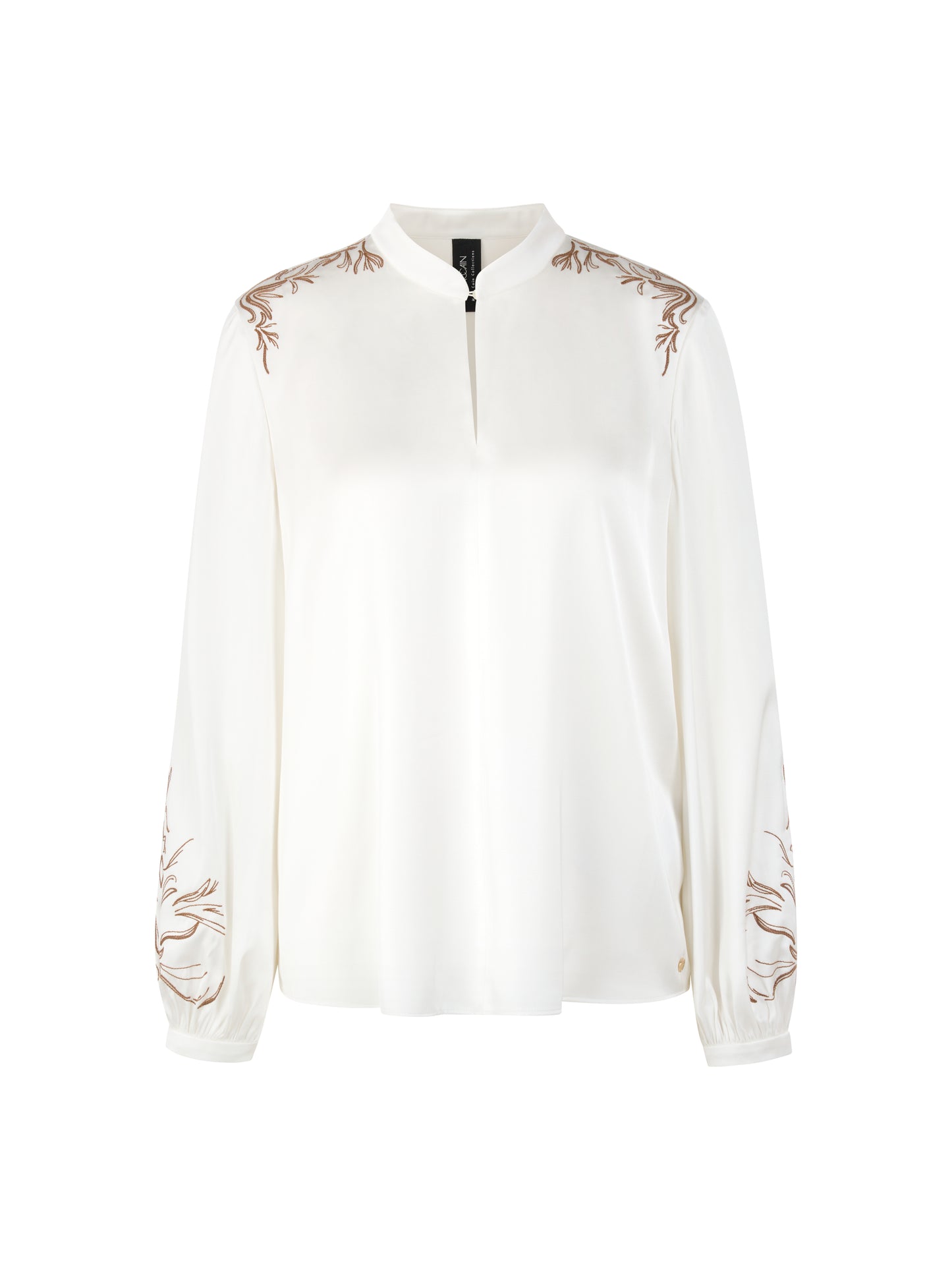 Marc Cain White/Tan Shirt AC5113W25