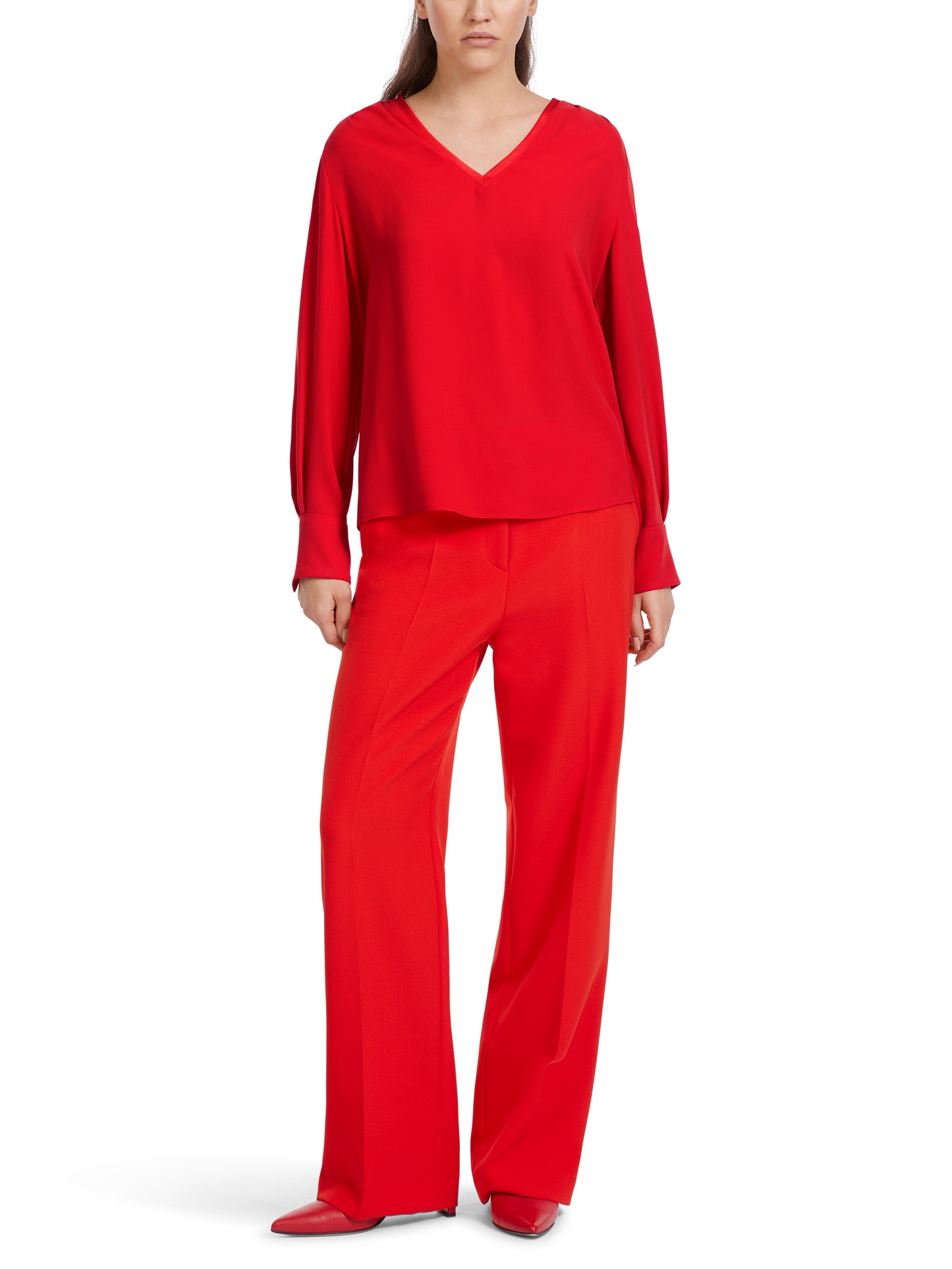Marc Cain Collections Fire Red Blouse