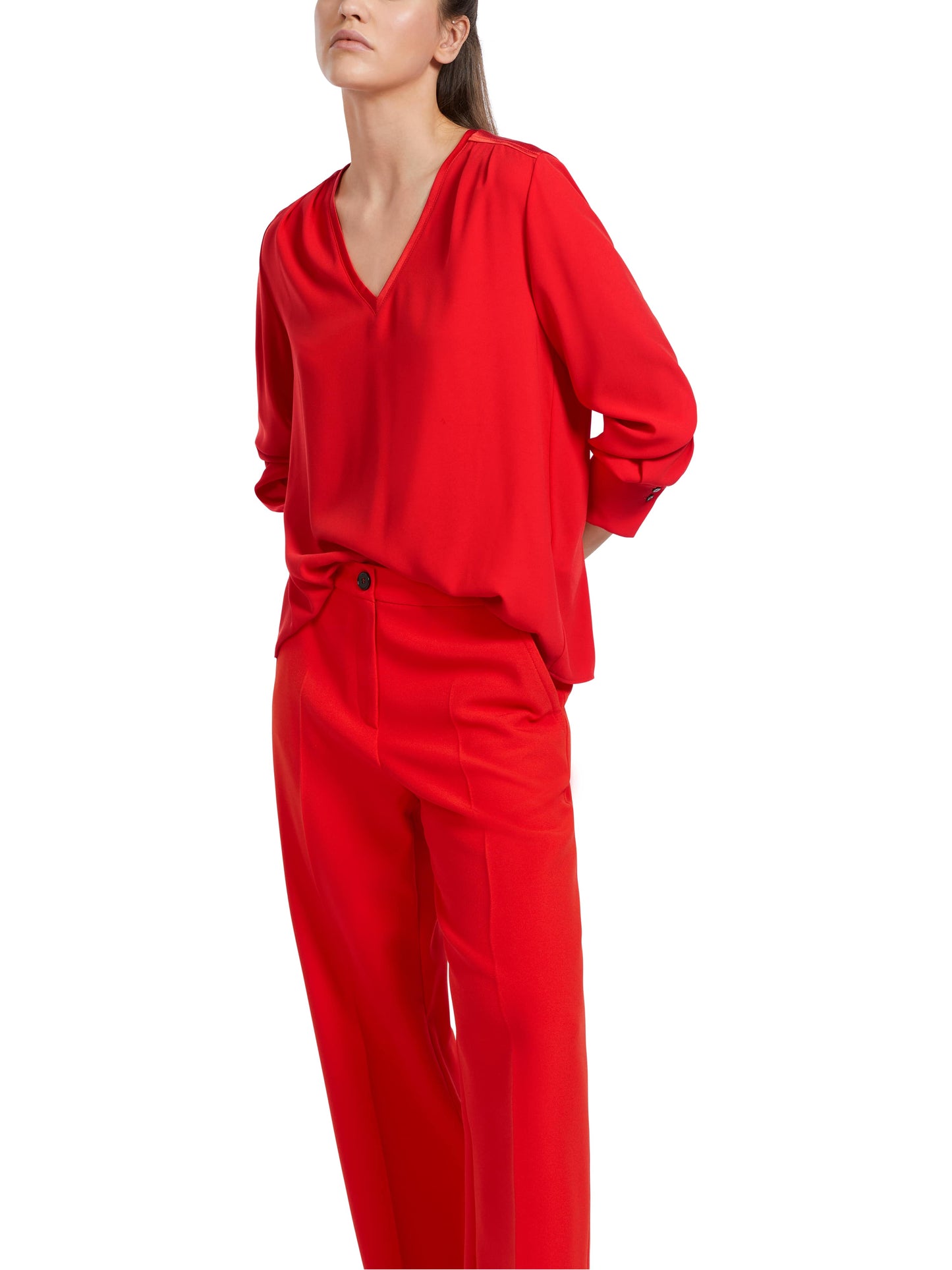 Marc Cain Collections Fire Red Blouse